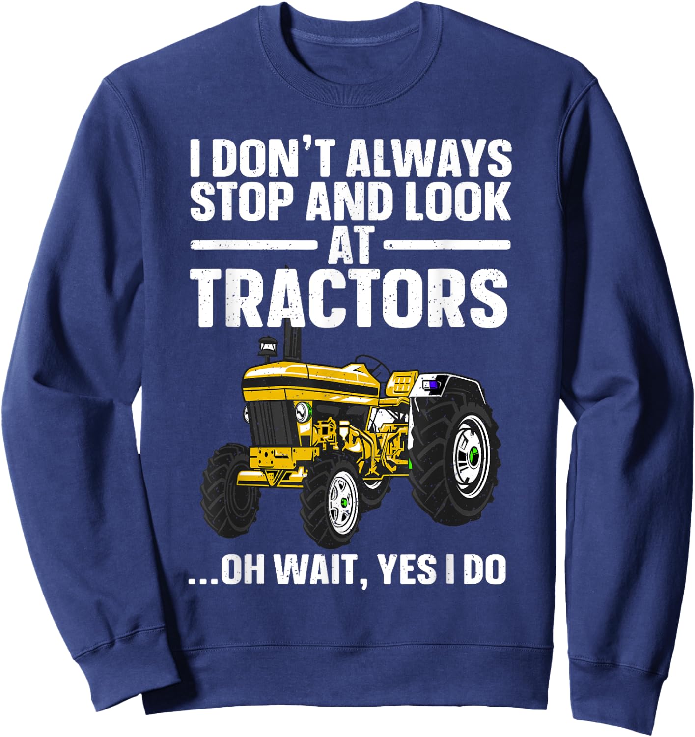 Best Tractor Art For Boys Men Women Cattle Tractor Farmer Sweatshirt - Sweatshirt | Navy