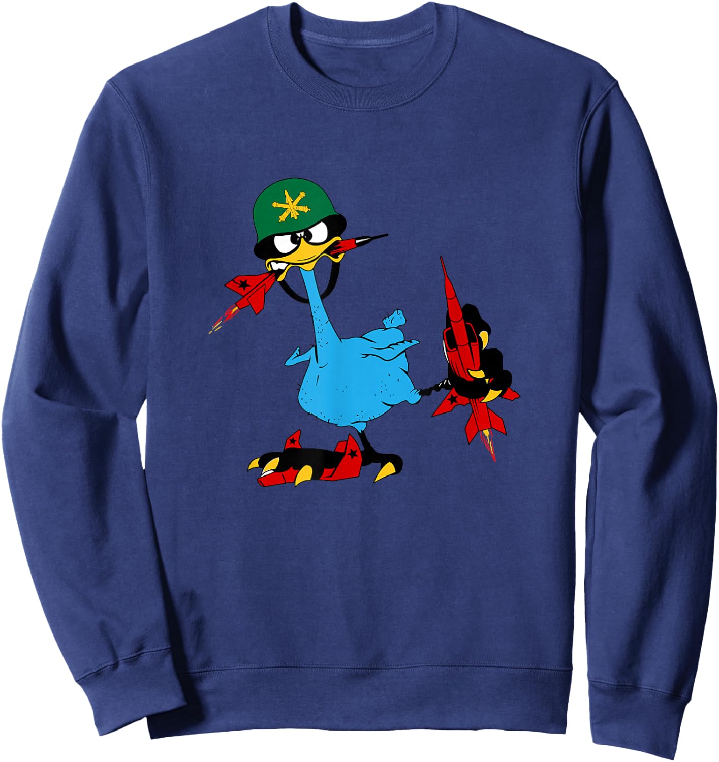 Oozlefinch Air Defense Artillery ADF US Army Fort Sill Sweatshirt - Sweatshirt | Navy