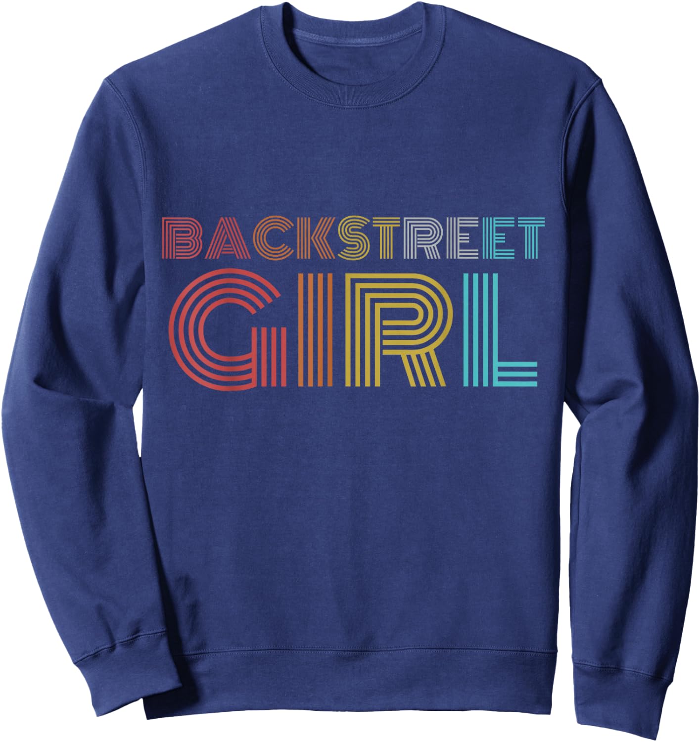 Retro Vintage Backstreet Girl Sweatshirt - Sweatshirt | Navy