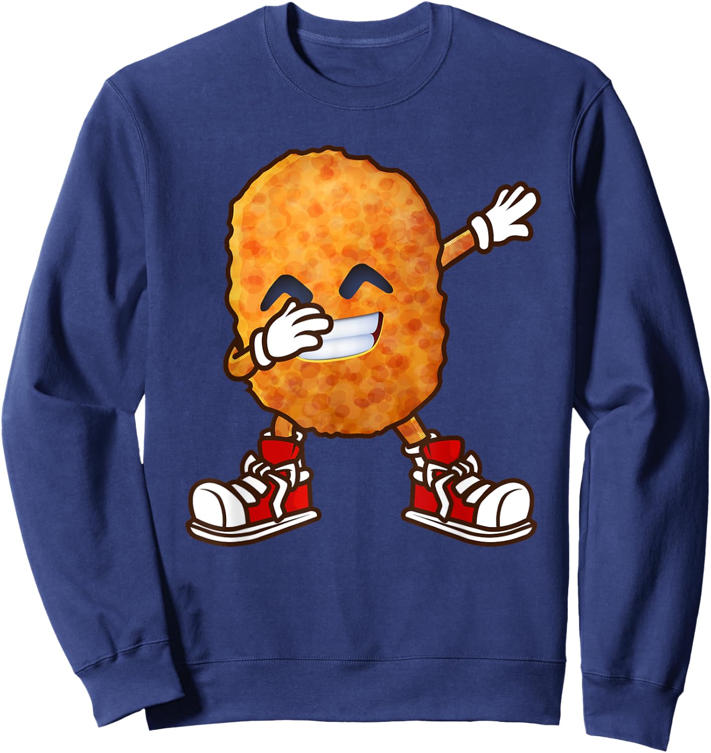 Funny Dabbing Chicken Nuggets Design For Kids Nugget Lover Sweatshirt - Sweatshirt | Navy
