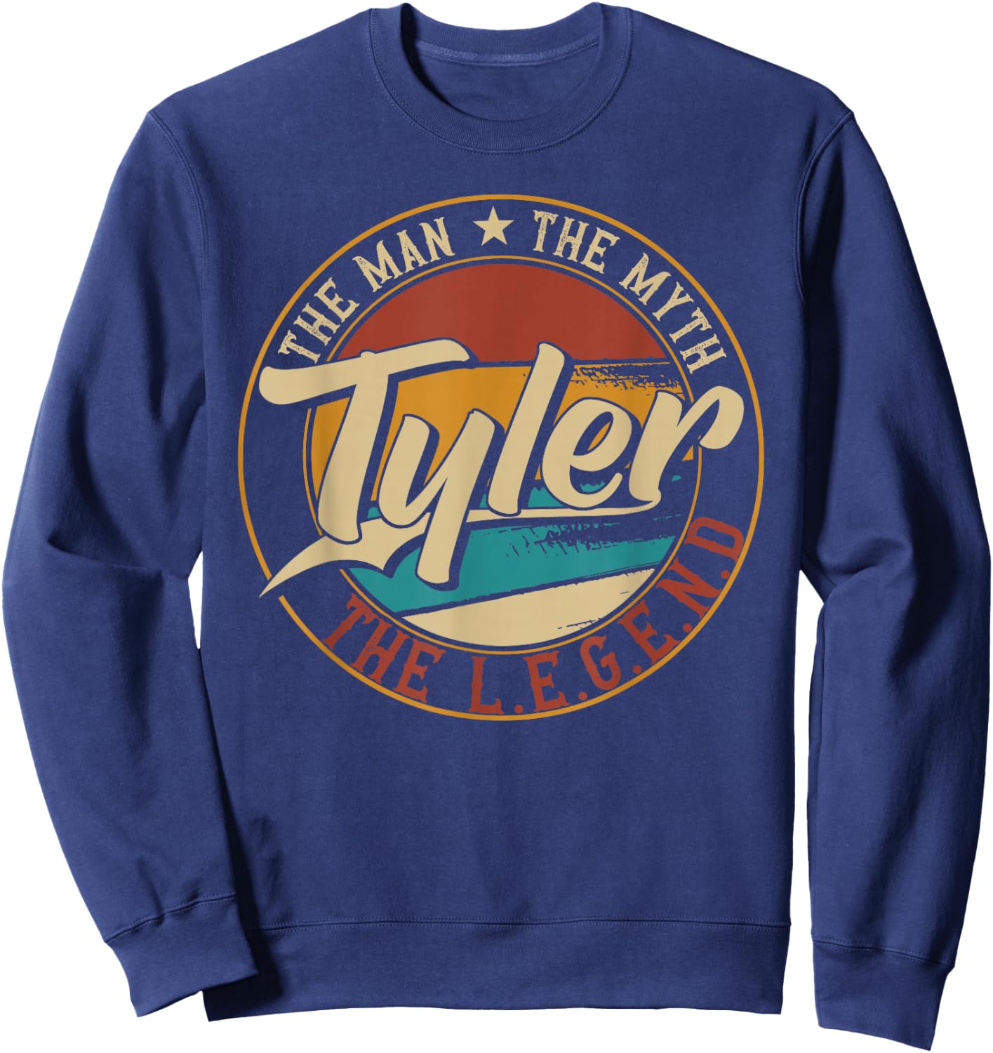 The Best Outfits & Accessories for Tyler Tyler The Man The Myth The Legend Sweatshirt - Sweatshirt | Navy