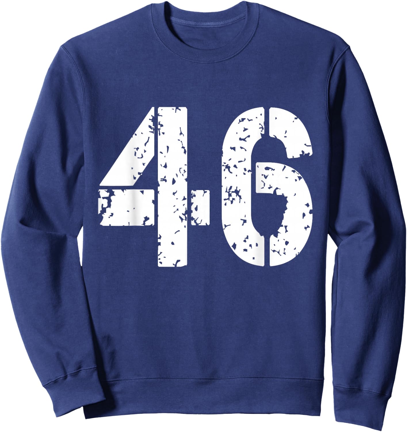 Number 46 Varsity Team - 46th Birthday & 46 Years Old Sweatshirt - Sweatshirt | Navy