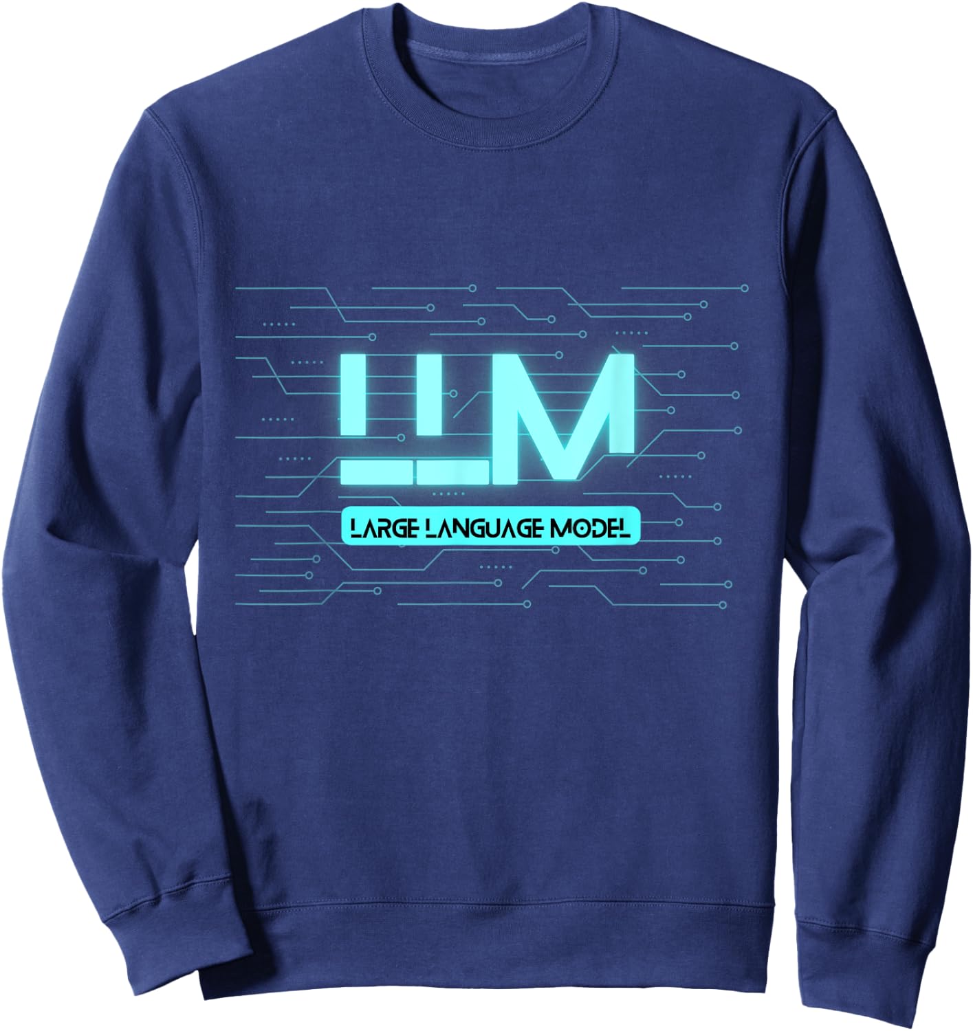 Large Language Models LLM Generative AI Deep Learning GPT Sweatshirt - Sweatshirt | Navy