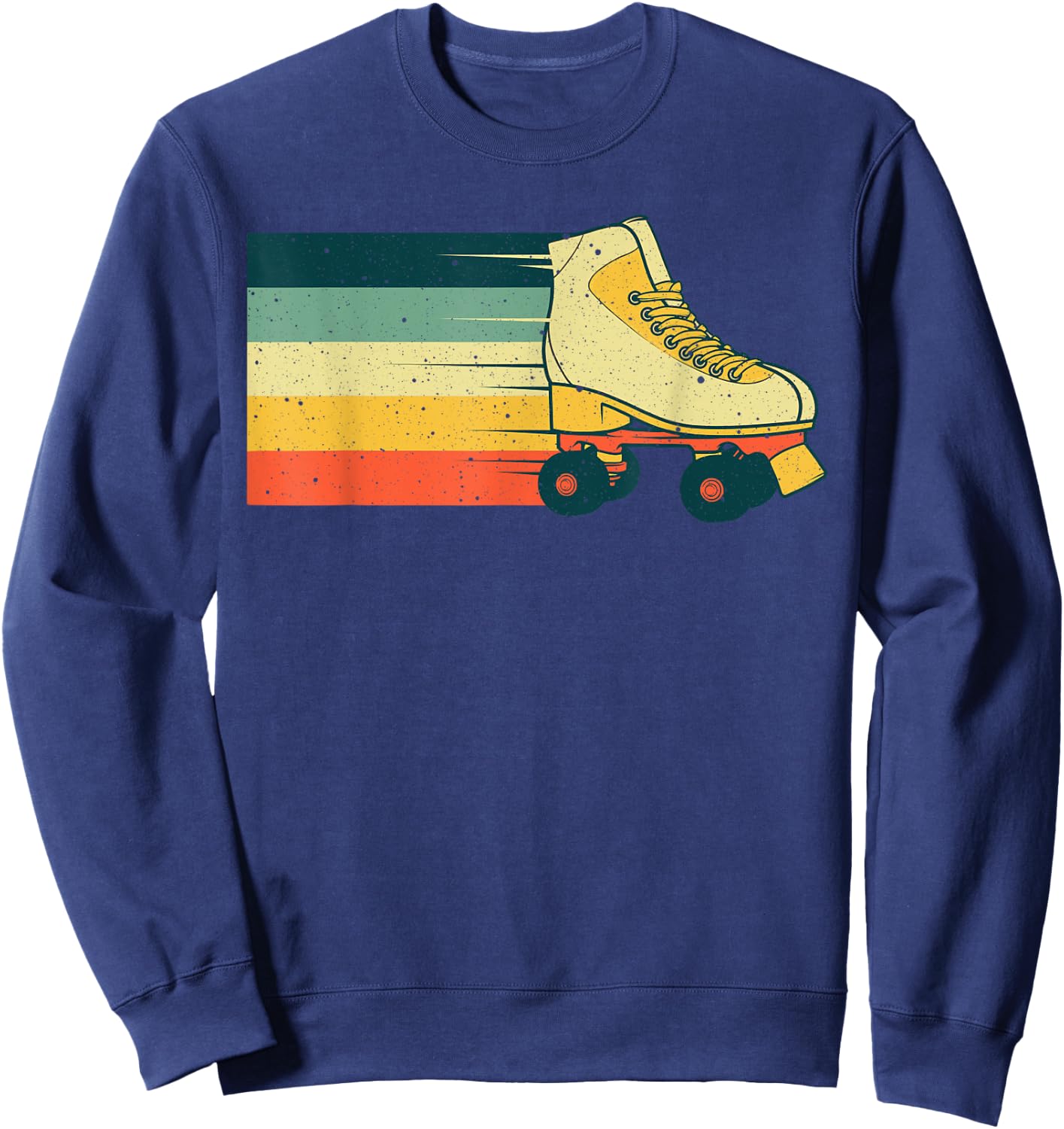 Vintage Roller Skate For Roller Skater Skating Men Women Sweatshirt - Sweatshirt | Navy
