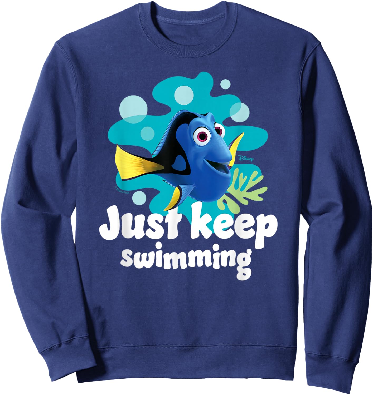 Finding Nemo - Dory Just Keep Swimming Sweatshirt - Sweatshirt | Navy