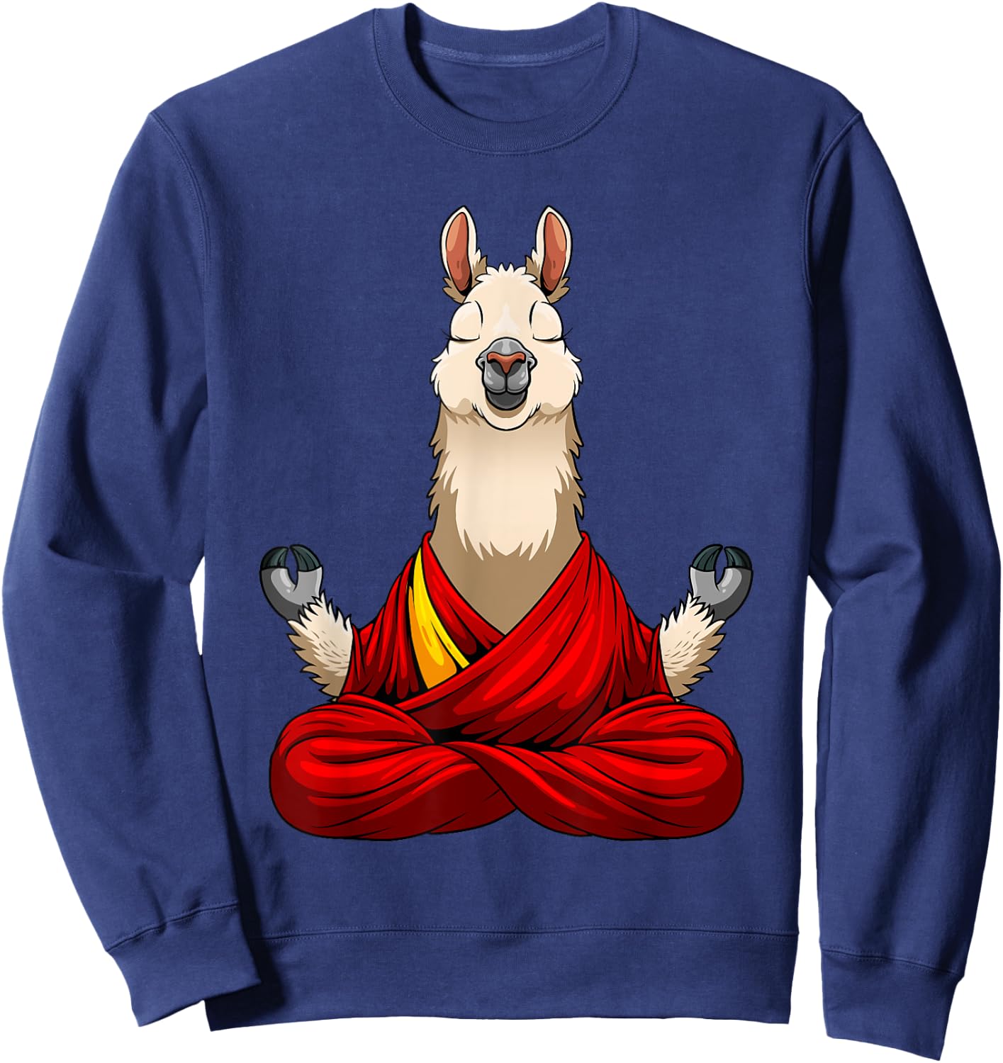 Cute Llama Design Women Alpaca Animal Llama Lovers Sweatshirt - Sweatshirt | Navy