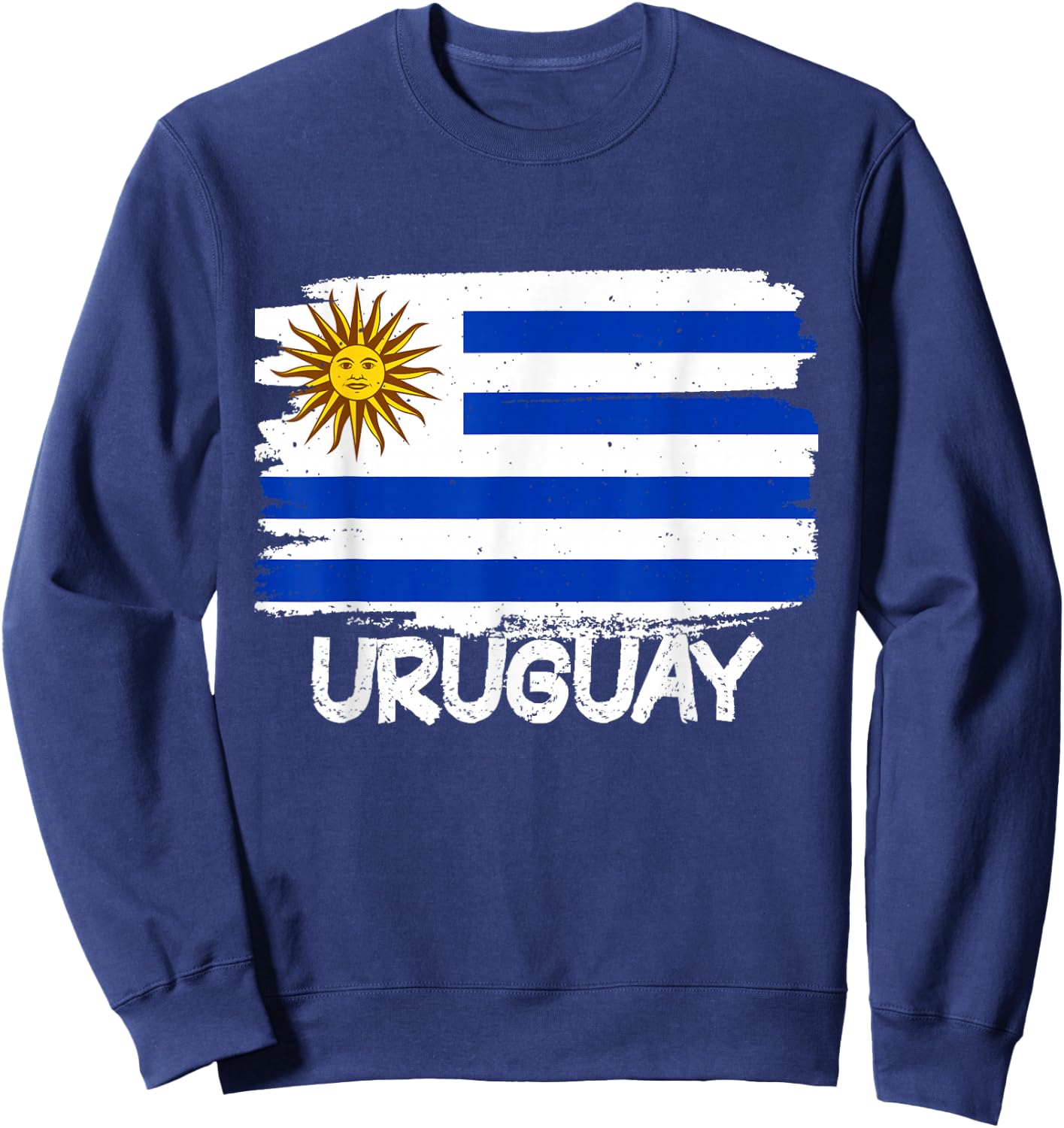 Cool Uruguay Flag Sweatshirt - Sweatshirt | Navy