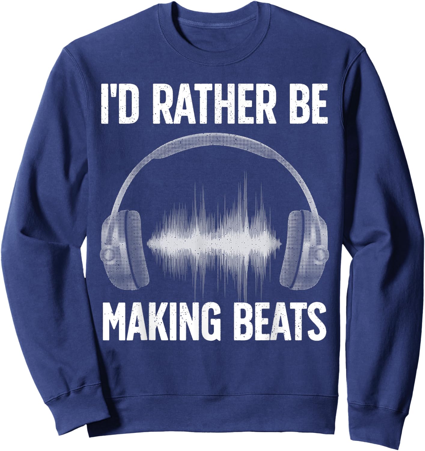 Cool Music Producer Art Women Disc Jockey Beat Maker Sweatshirt - Sweatshirt | Navy