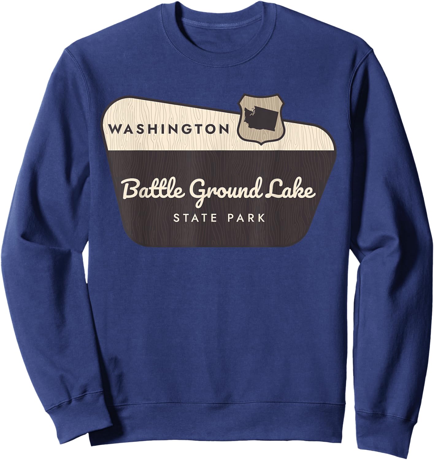 Battle Ground Lake State Park Washington Welcome Souvenir Sweatshirt - Sweatshirt | Navy