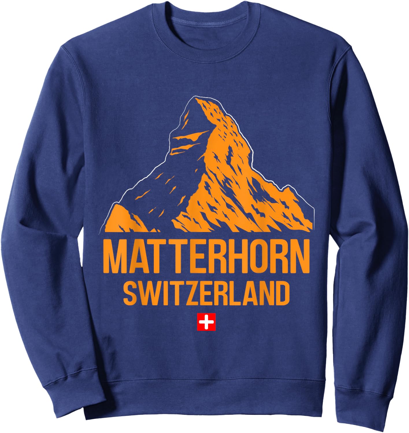 Matterhorn Hiker Mountain fan Climbing Hiking Mountaineer Sweatshirt - Sweatshirt | Navy