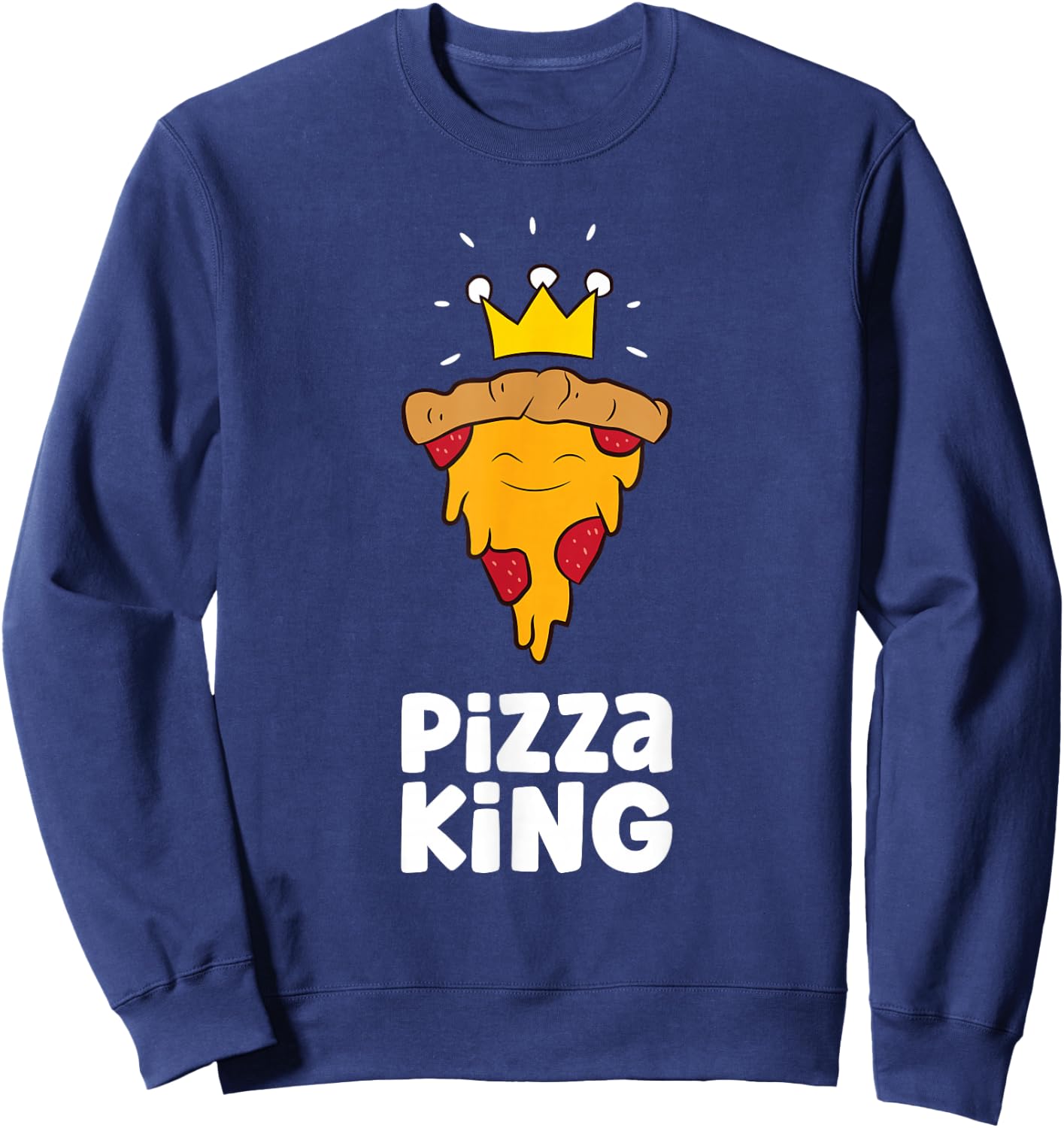 Pizza King Love Pizzas Sweatshirt - Sweatshirt | Navy