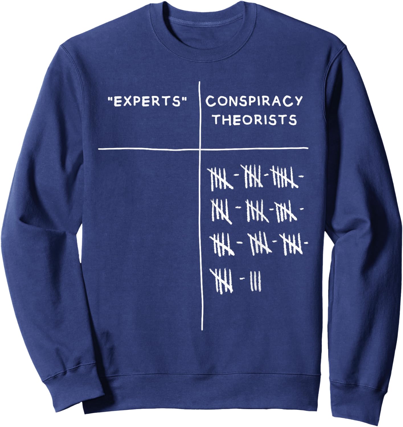 Cool Conspiracy Theorist Art Women Conspiracy Theory Sweatshirt - Sweatshirt | Navy