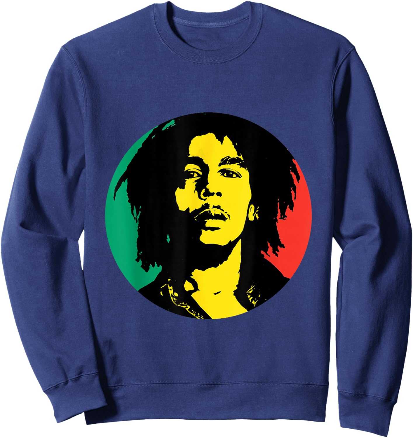 Bob Marley Rasta Circle Sweatshirt - Sweatshirt | Navy