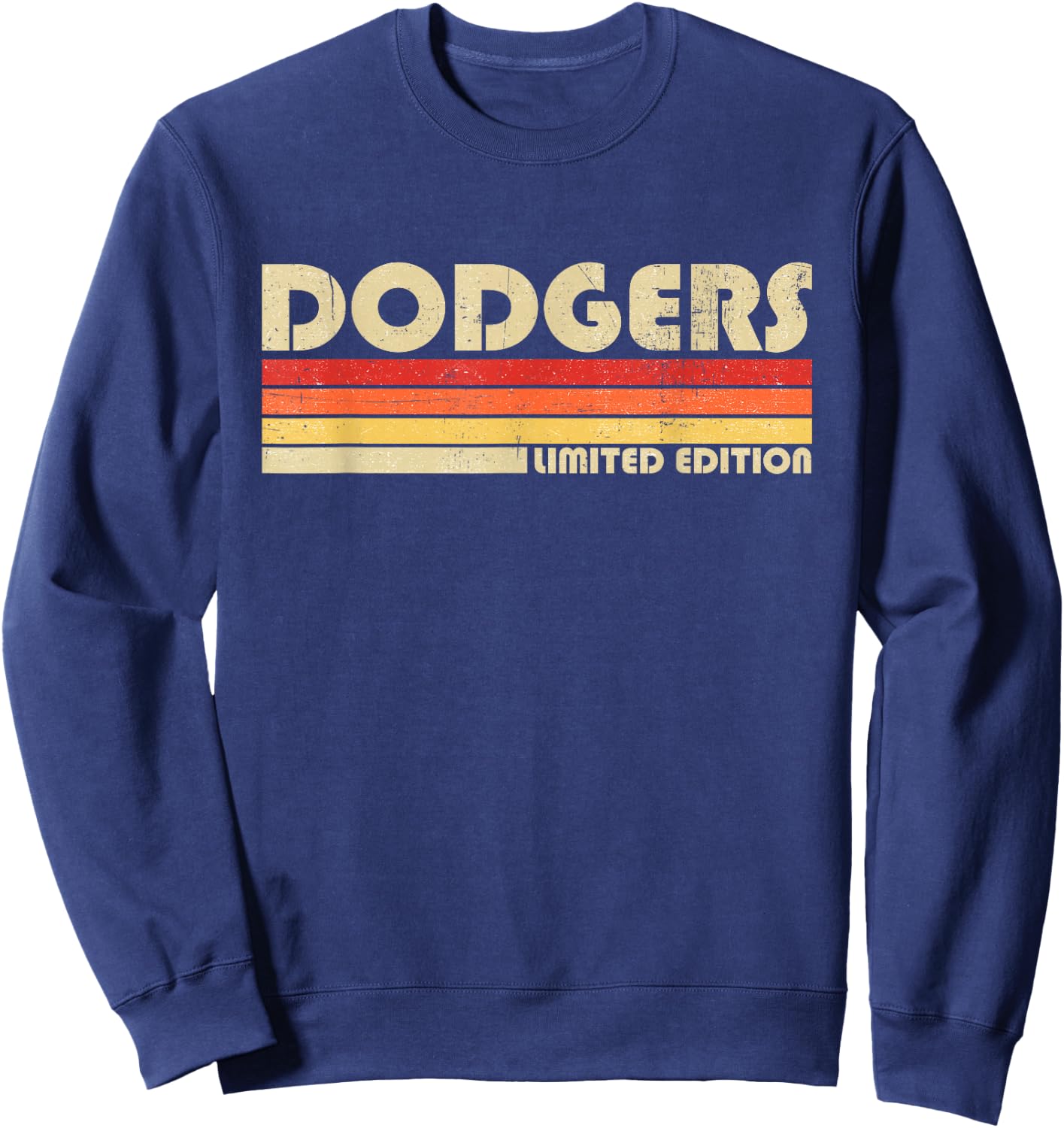 Vintage Dodgers Name Throwback Retro Gift Men Women Boy Girl Sweatshirt - Sweatshirt | Navy