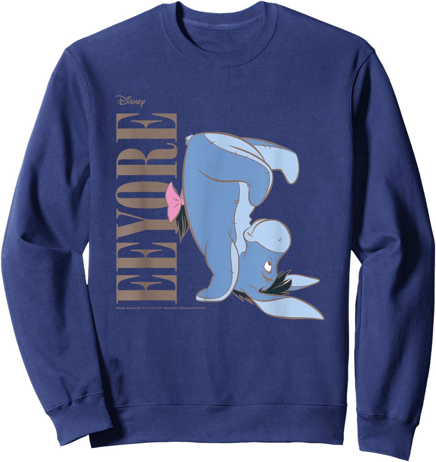 Winnie The Pooh - Eeyore Upside Down Sweatshirt - Sweatshirt | Navy