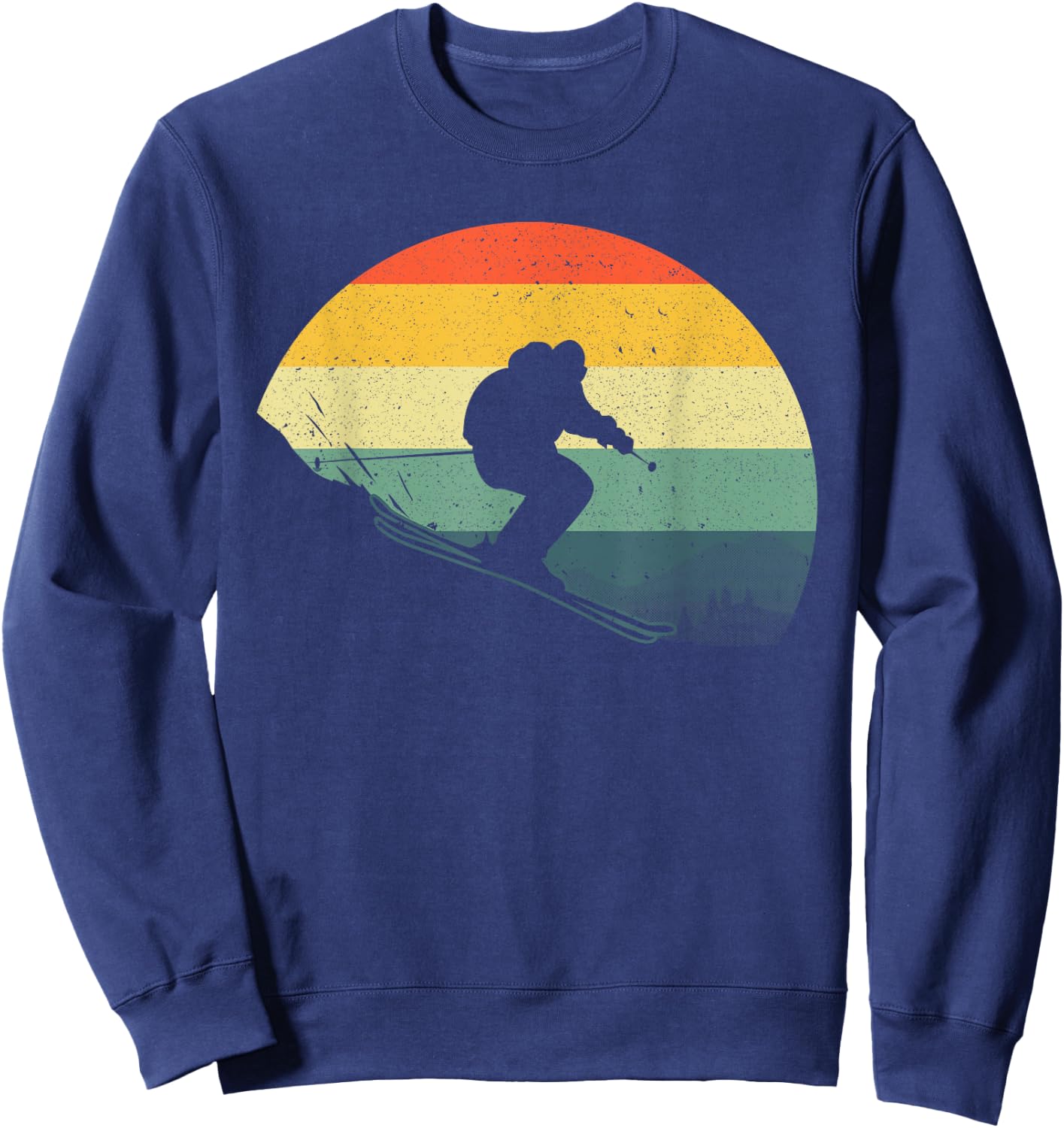 Cool Skiing Women Retro Ski Snow Skiers Snowboard Sweatshirt - Sweatshirt | Navy