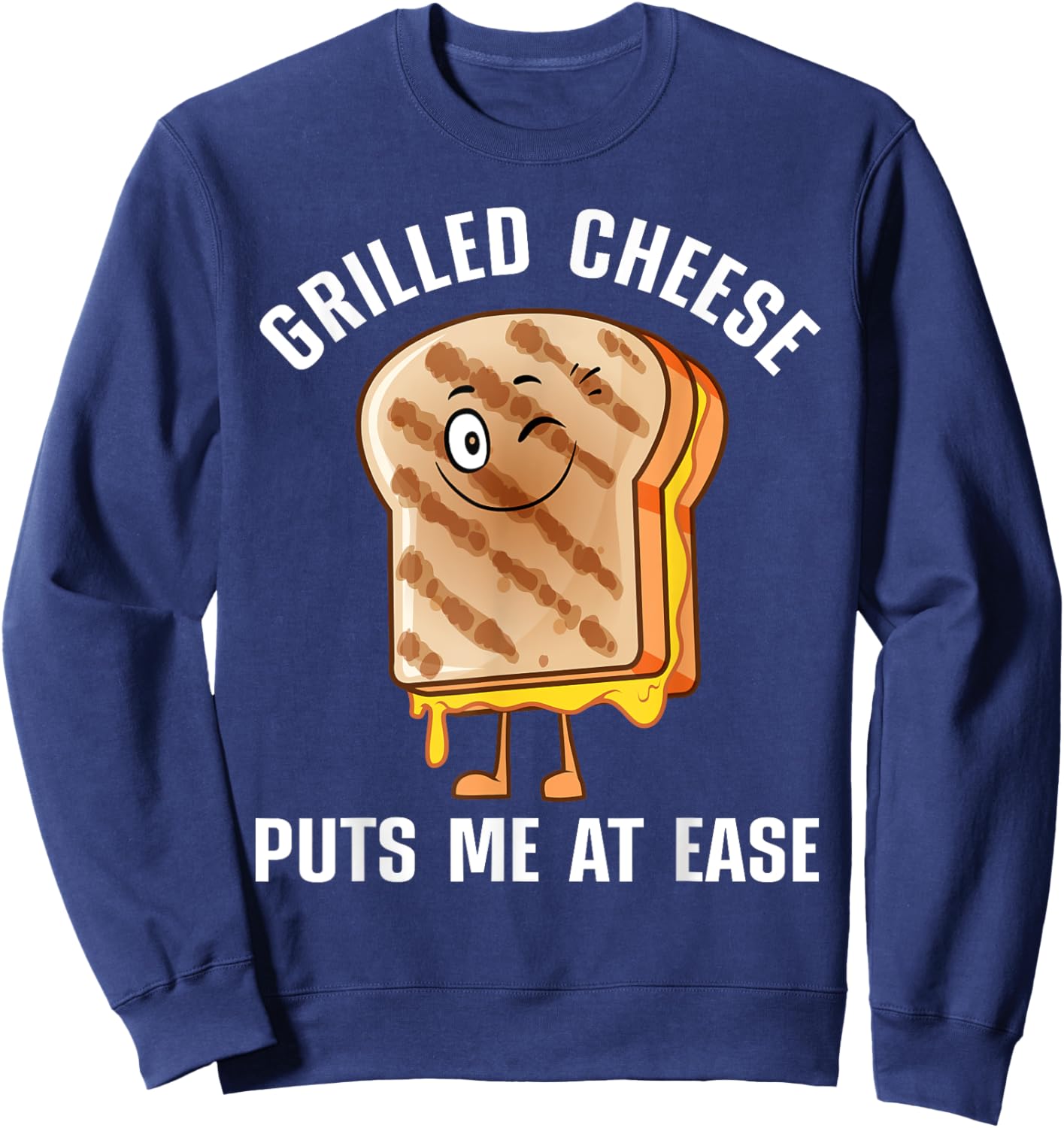Cool Grilled Cheese Women Kids Grilled Cheese Lover Sweatshirt - Sweatshirt | Navy
