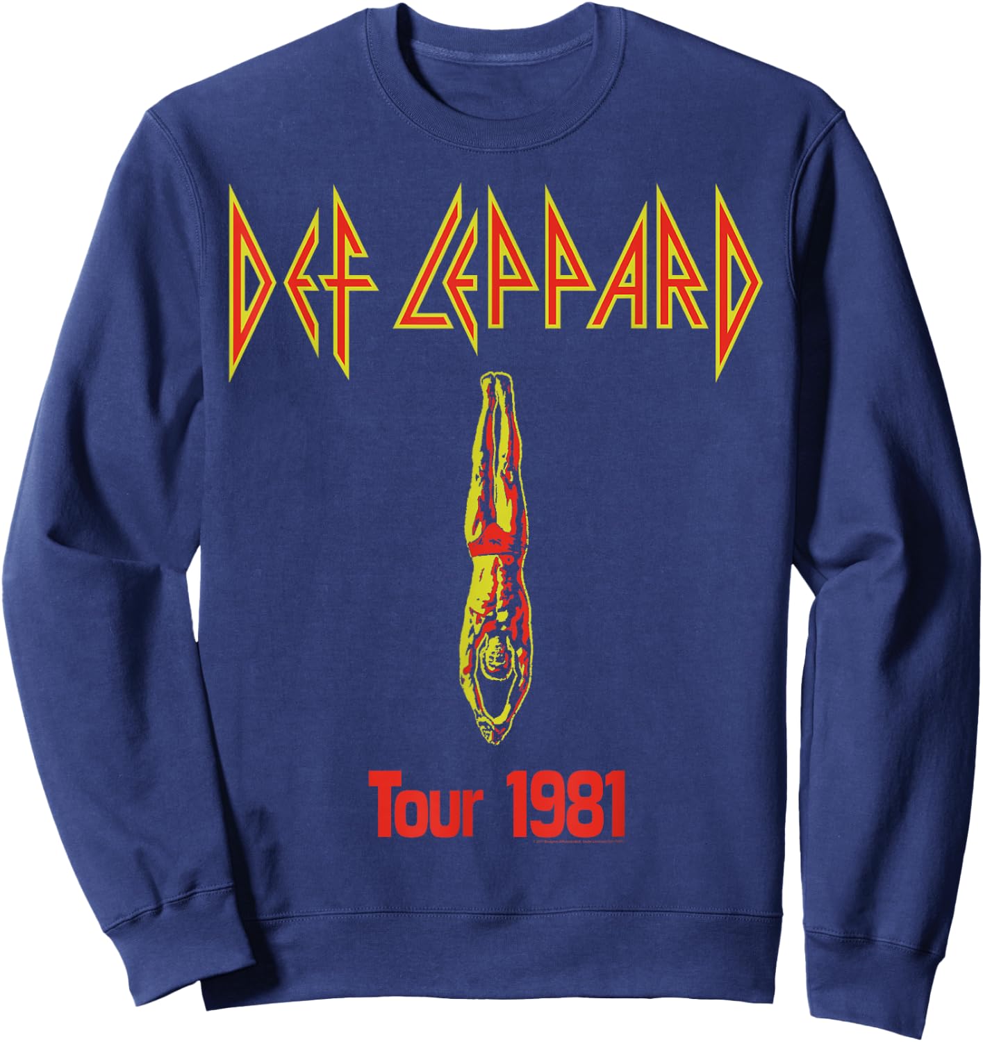 Def Leppard - Dive Sweatshirt - Sweatshirt | Navy