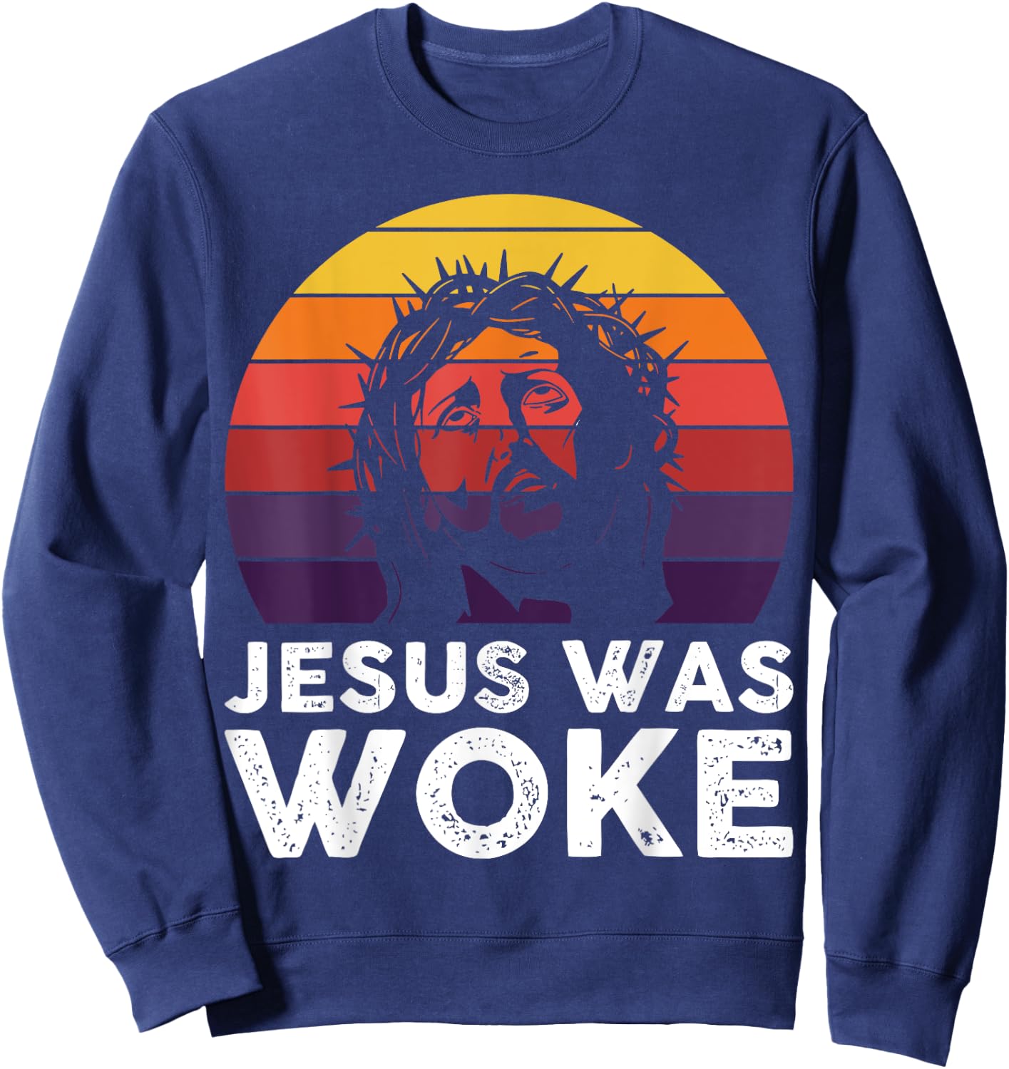 Jesus Was Woke Sweatshirt - Sweatshirt | Navy