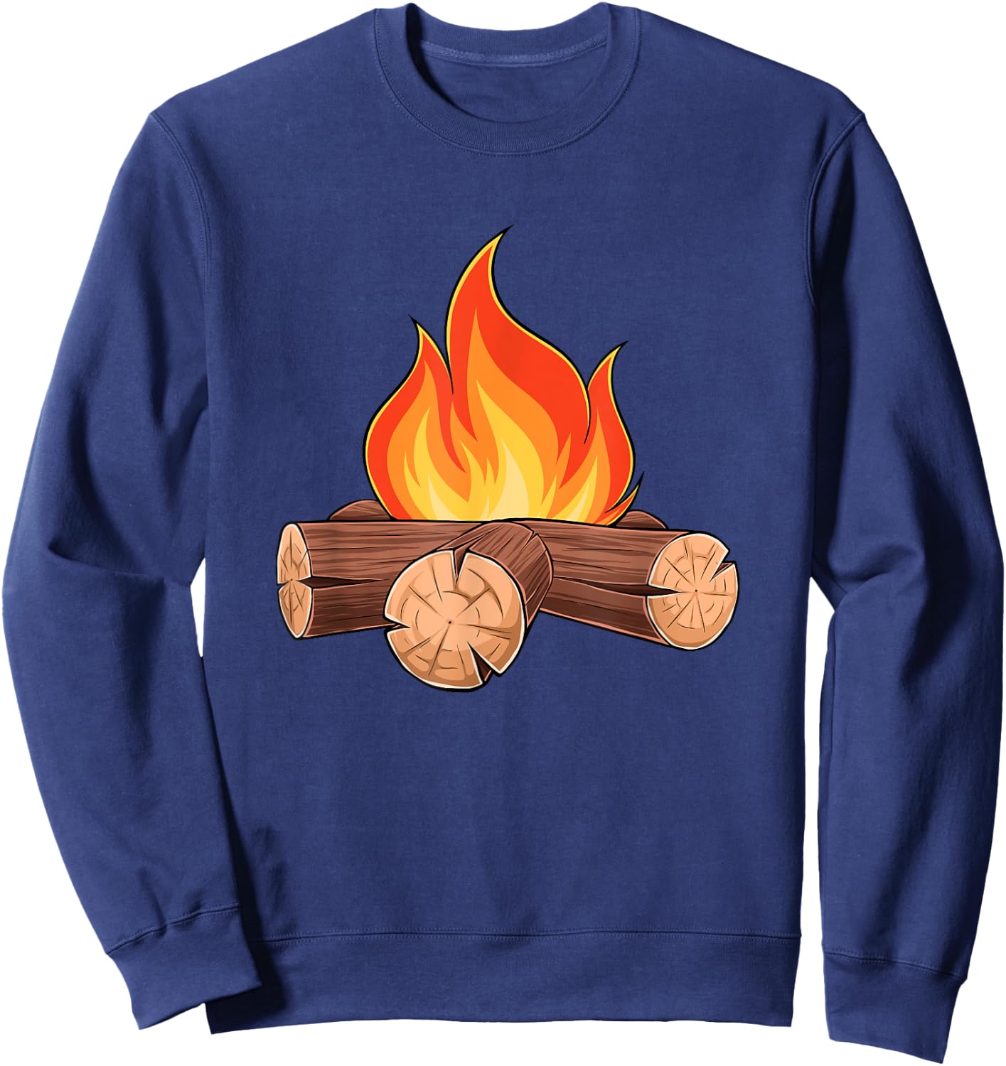 Fire S'mores Costume Group Camping Sweatshirt - Sweatshirt | Navy