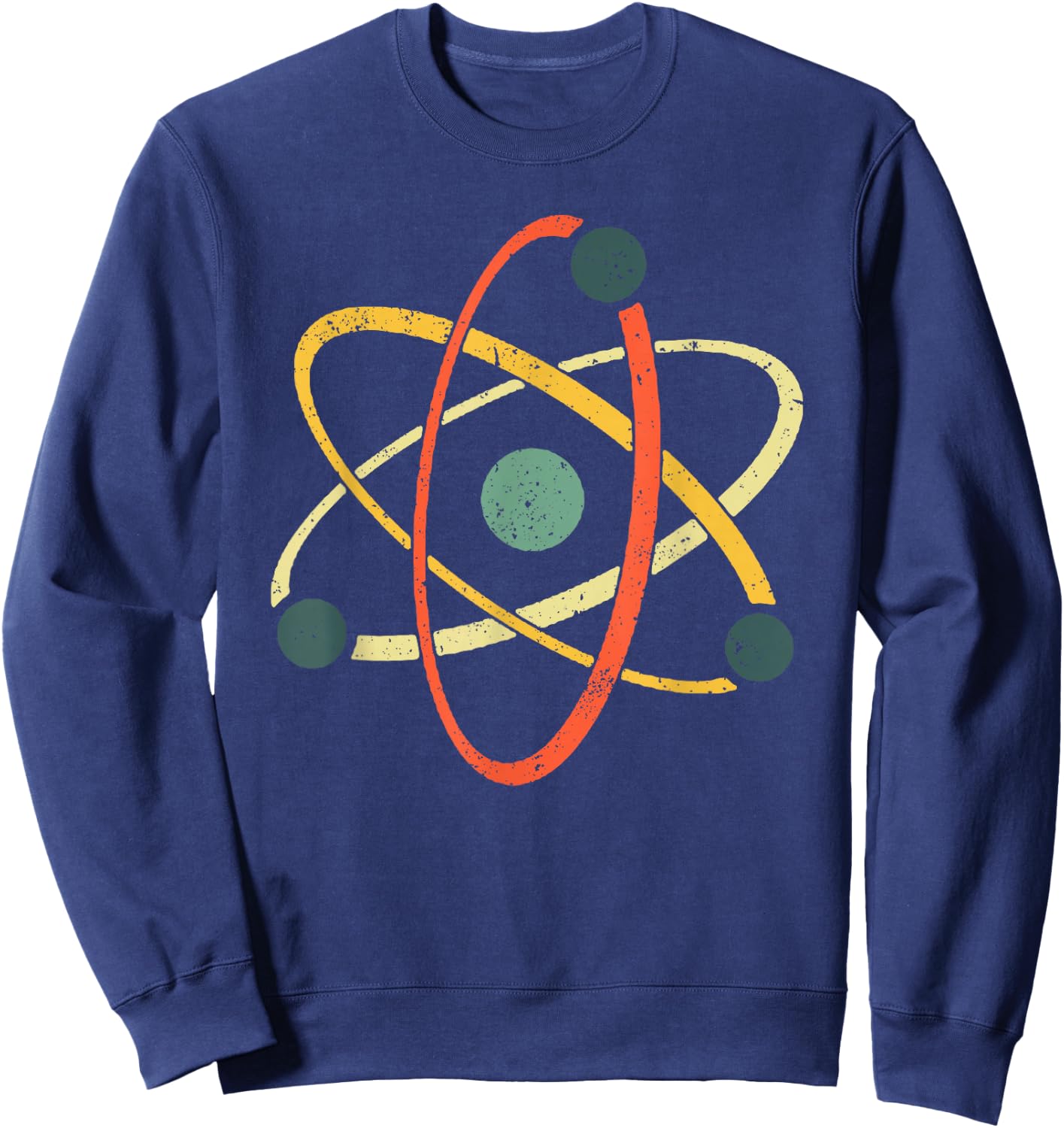 Cool Atom Art Men Women Biology Physics Chemistry Teacher Sweatshirt - Sweatshirt | Navy