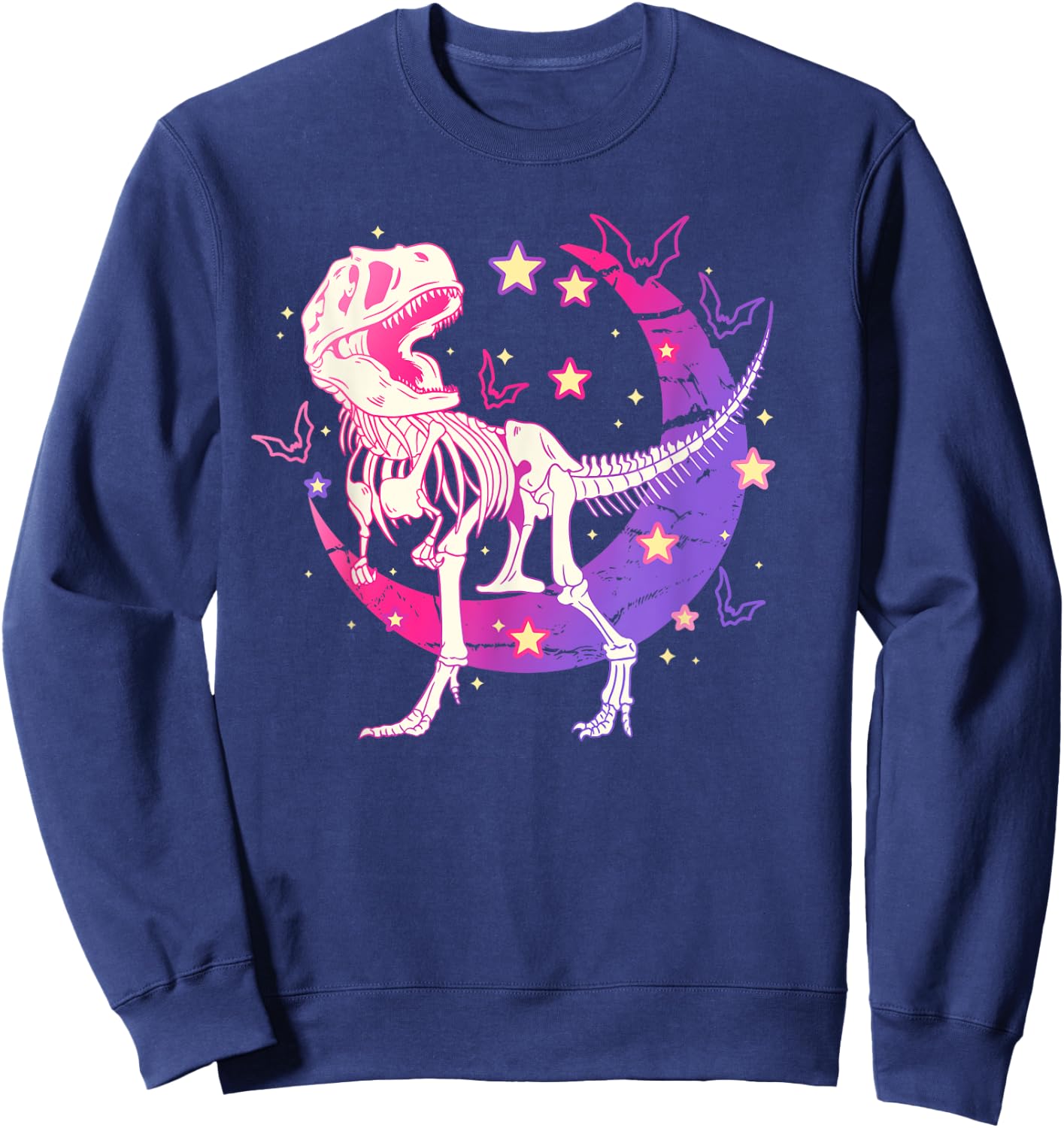 Pastel Goth Creepy Dinosaurs for Kawaii lover Sweatshirt - Sweatshirt | Navy