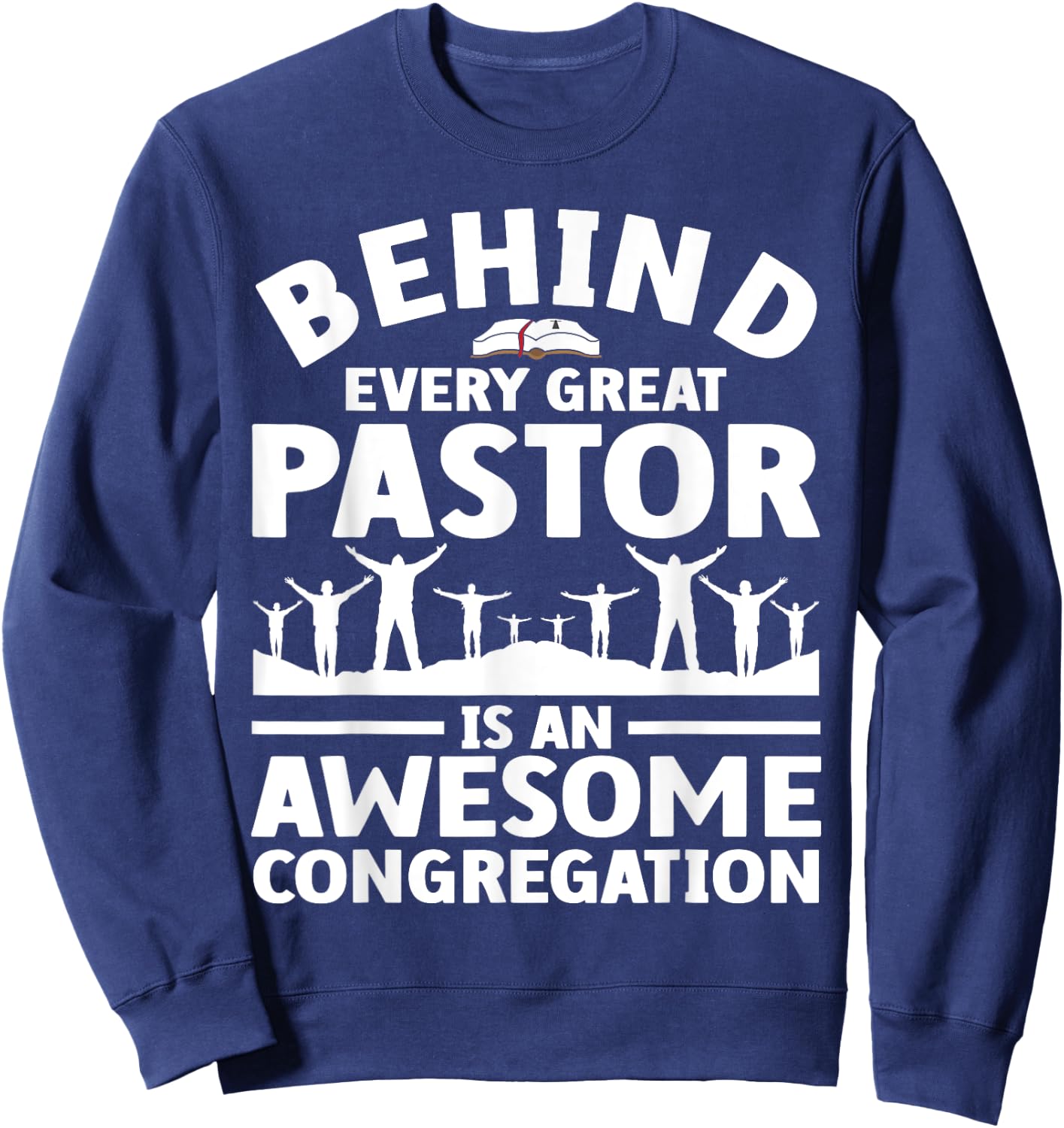 Funny Pastor Appreciation Art Women Christian Priest Sweatshirt - Sweatshirt | Navy