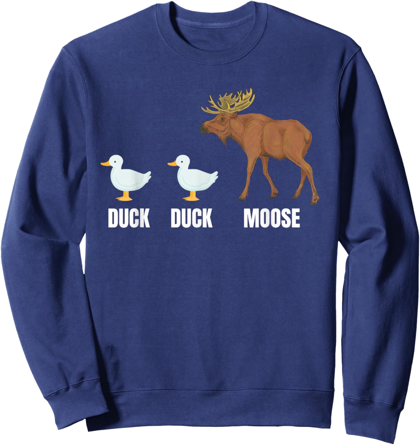 Funny Cute Animal Graphic Dad Joke Sayings For Kids Adults Sweatshirt - Sweatshirt | Navy