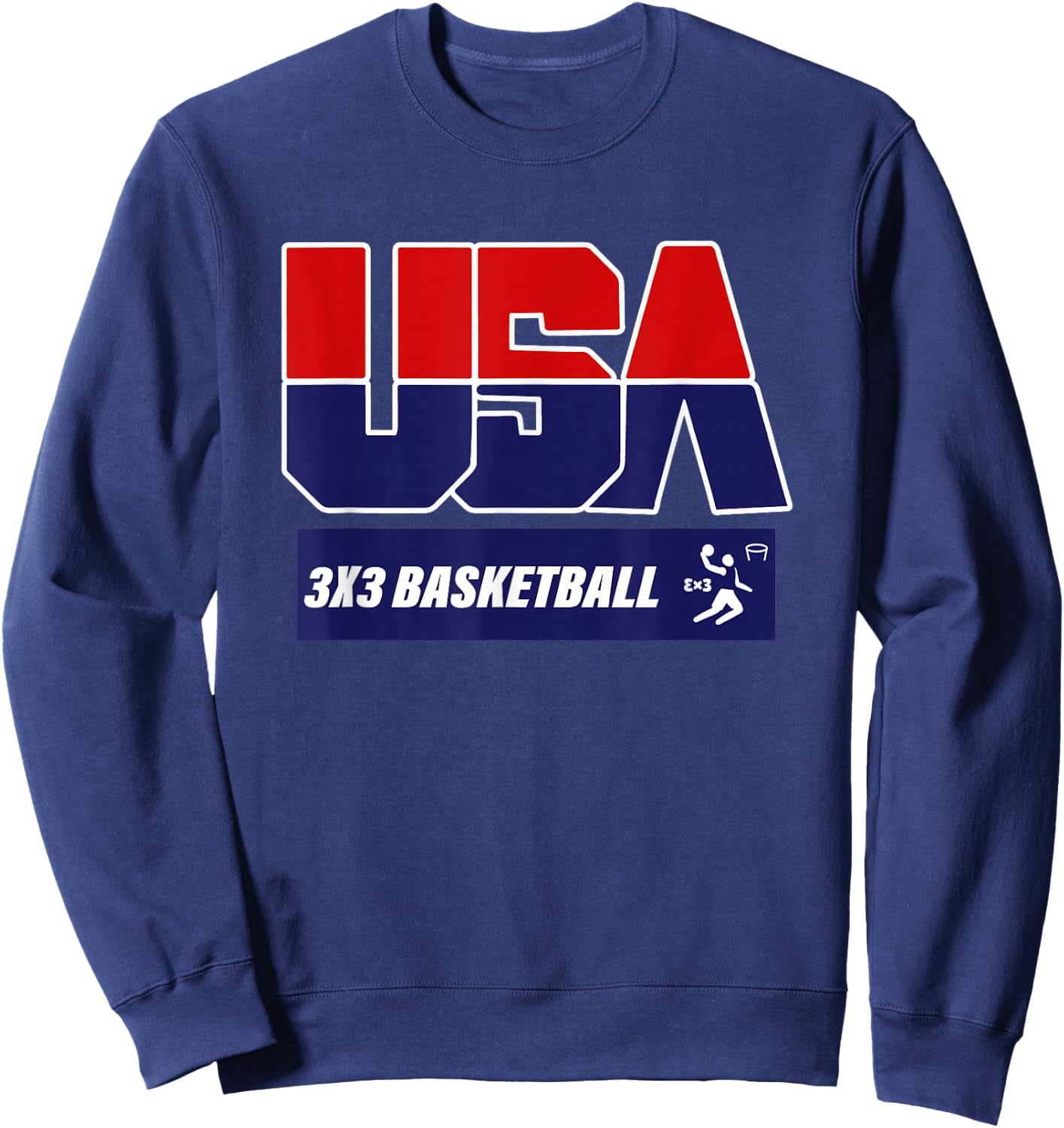 2021 USA 3x3 Basketball Sweatshirt - Sweatshirt | Navy