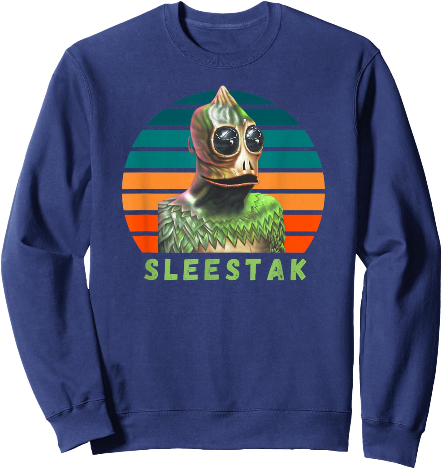 Sleestak, Funny Land of The Lost Shirt, Classic Television Sweatshirt - Sweatshirt | Navy