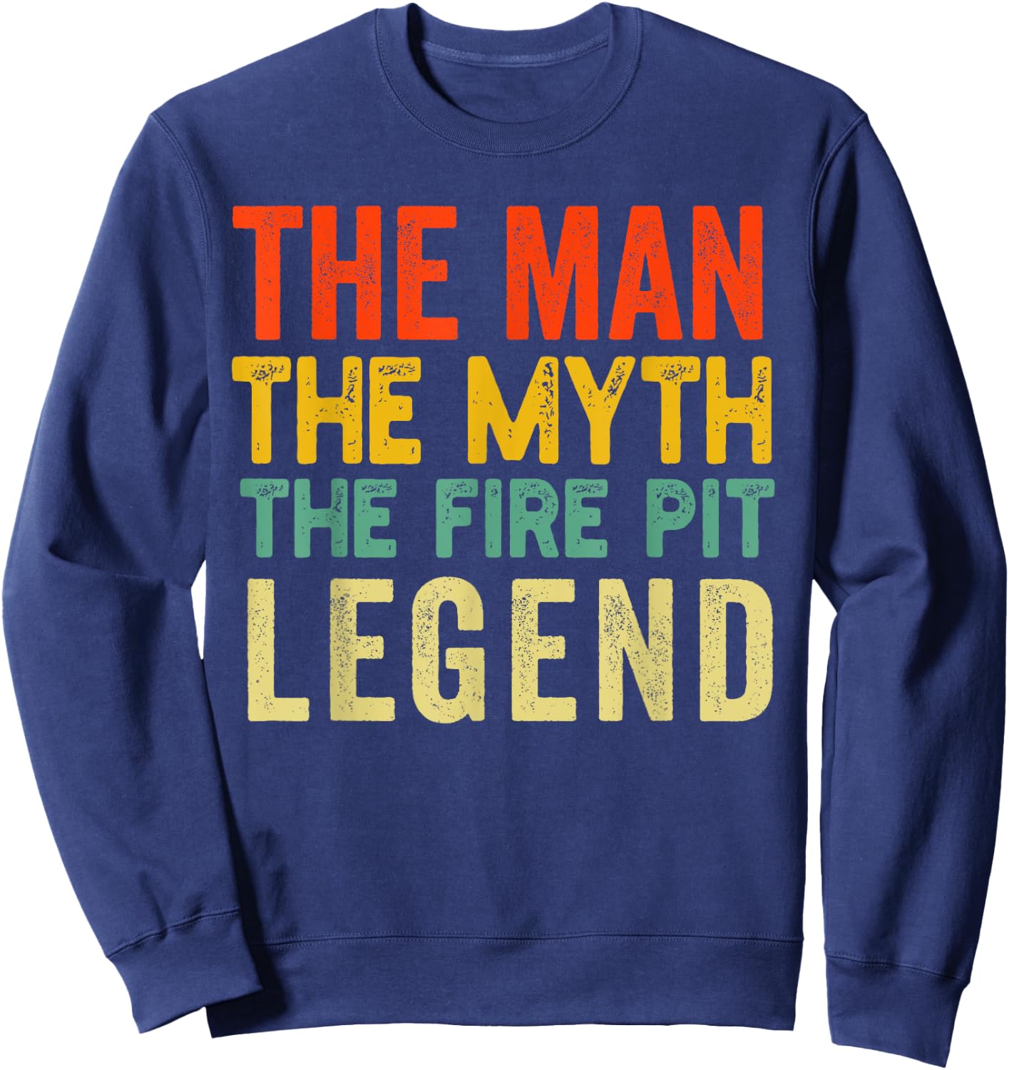 Fire Pit Bonfire Campfire Lover Men Camping Lover Sweatshirt - Sweatshirt | Navy