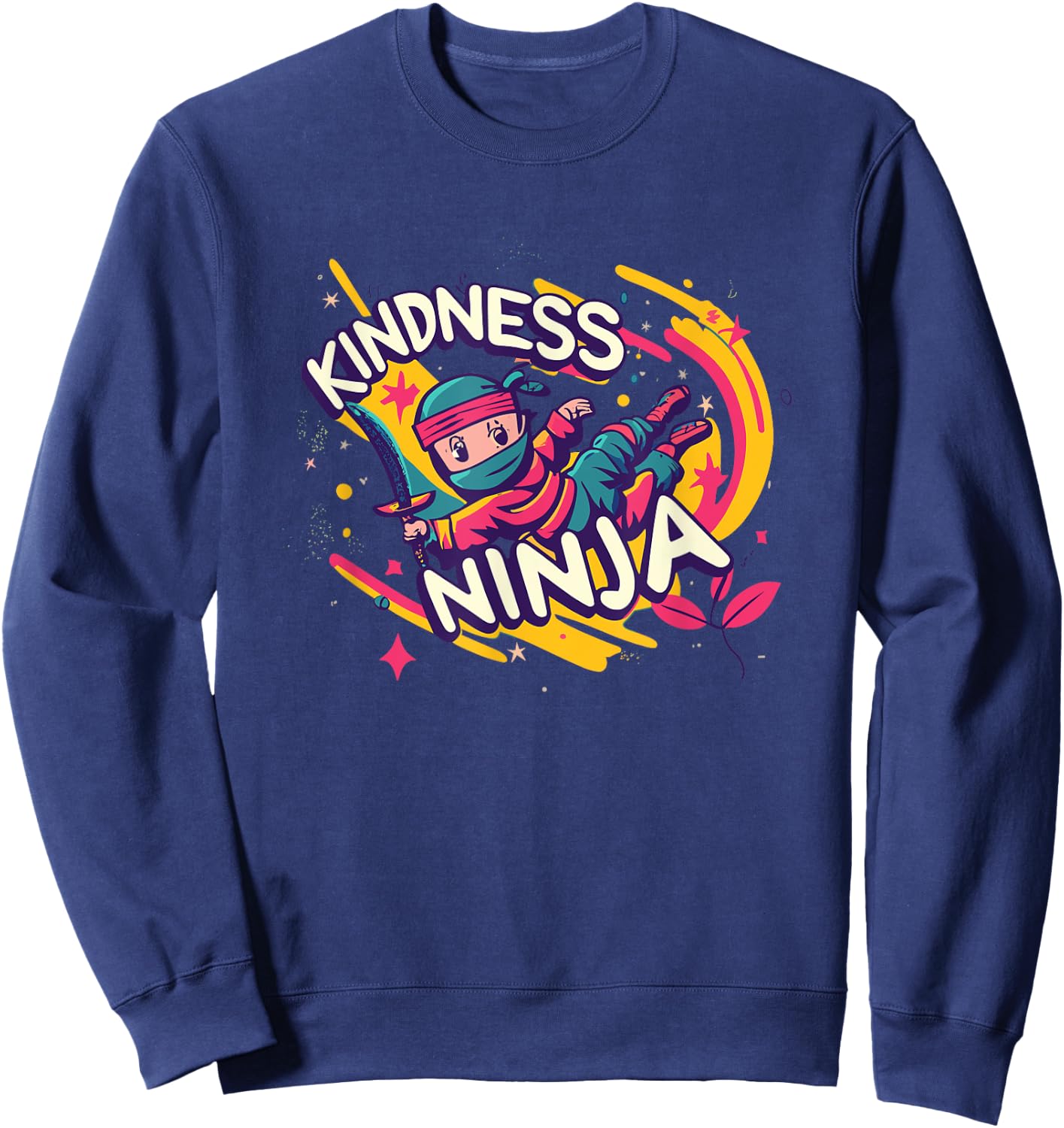 Anti Bullying Kindness Ninja School Teacher Student Sweatshirt - Sweatshirt | Navy