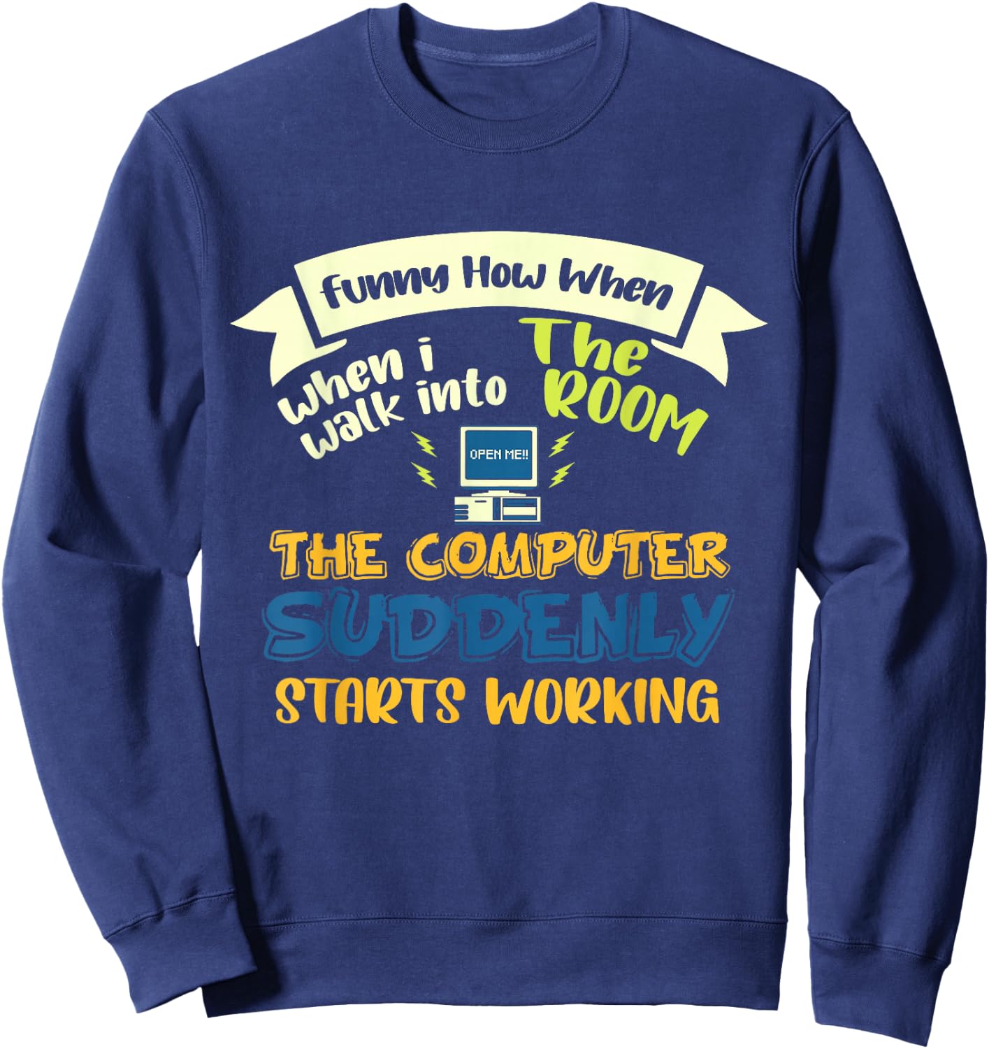 Information Technology Computer Programmer Tech Savy Sweatshirt - Sweatshirt | Navy