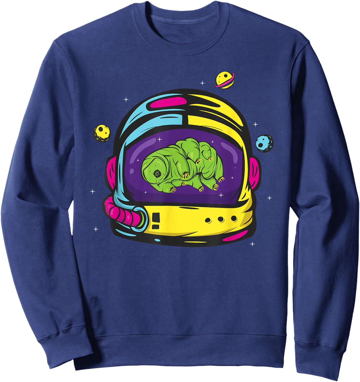Tardigrade In Space Water Bear Microbiologist Sweatshirt - Sweatshirt | Navy