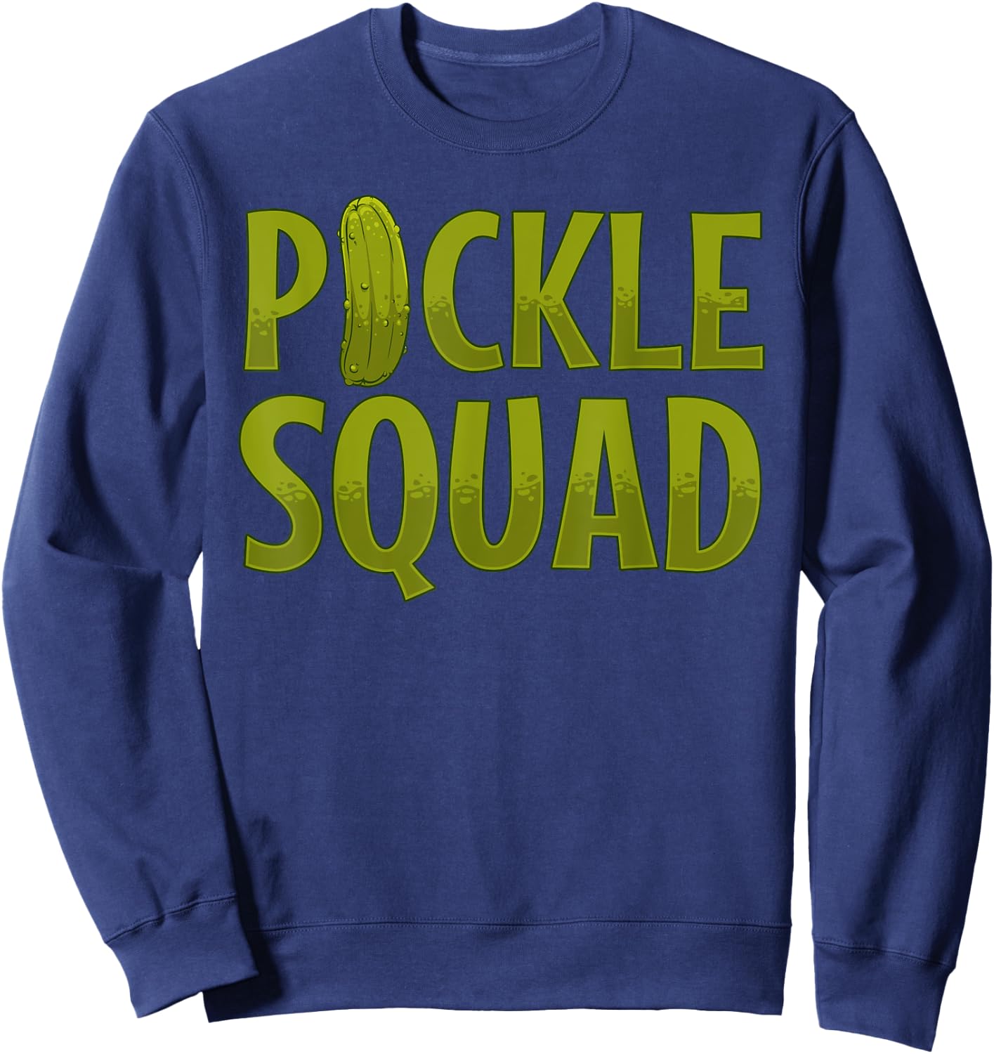 Cool Pickle Women Vegan Pickles Dill Pickle Cucumber Sweatshirt - Sweatshirt | Navy