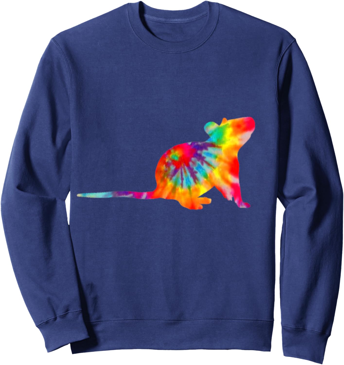 Mouse Tie Dye Vintage Pet Rat Sweatshirt - Sweatshirt | Navy
