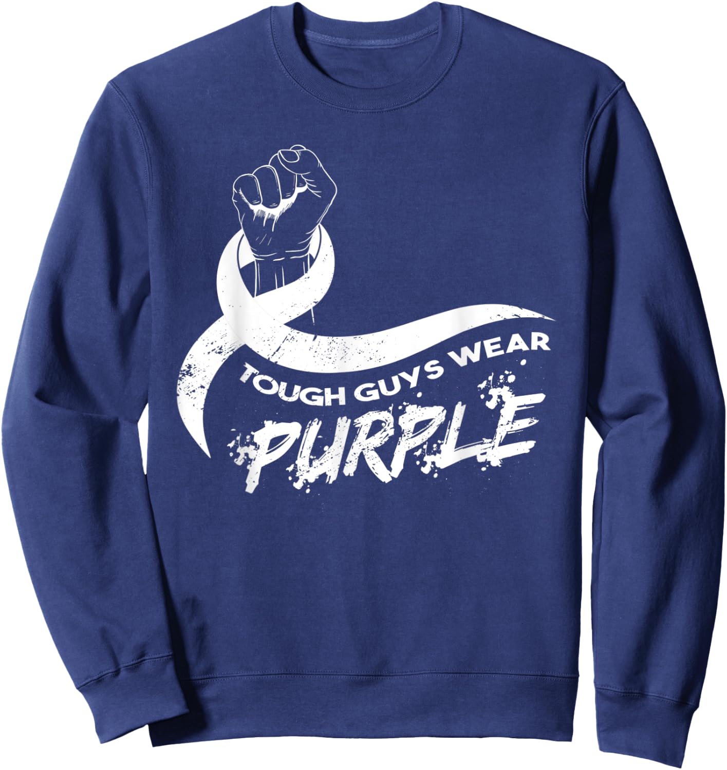 Tough Guys Wear Purple Sweatshirt - Sweatshirt | Navy