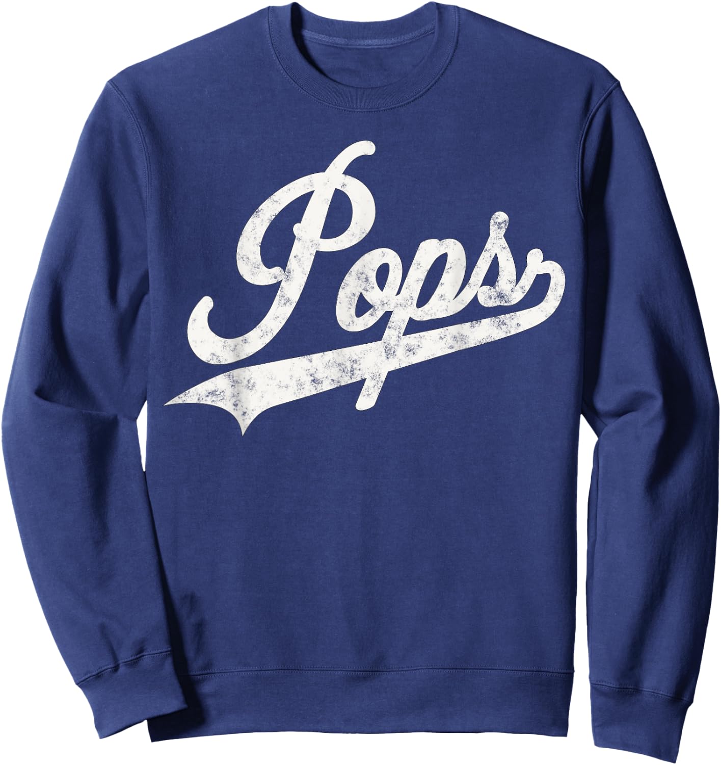 Pops Vintage Retro Style Father’s day Gift Papa Grandpa Sweatshirt - Sweatshirt | Navy