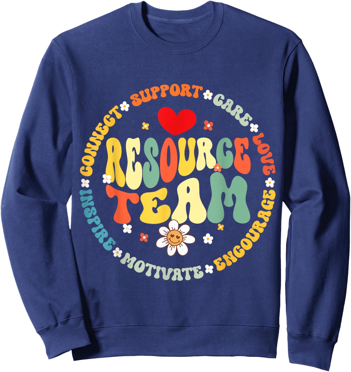 Resource Teacher Team Special Education IEP Teaching Squad Sweatshirt - Sweatshirt | Navy