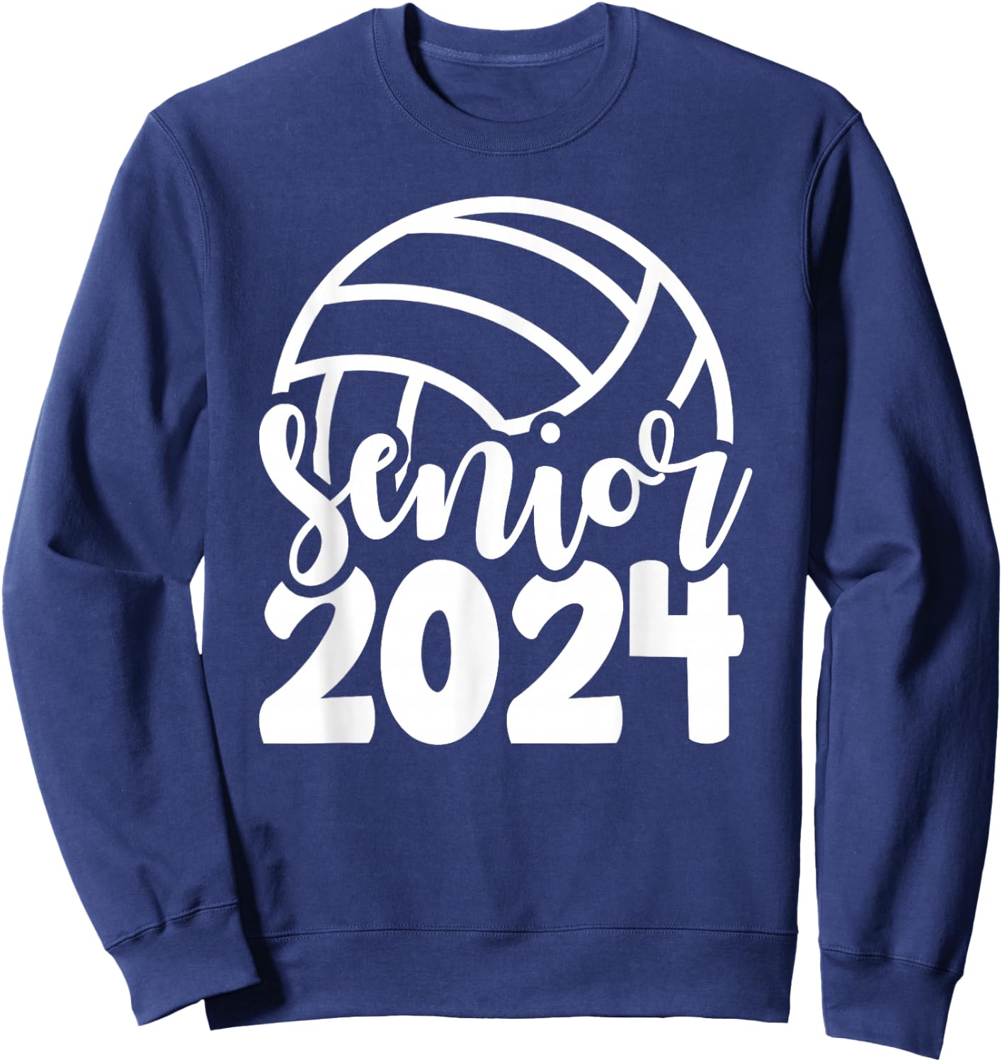 Volleyball Senior Class Of 2024 High School Senior For Girls Sweatshirt - Sweatshirt | Navy