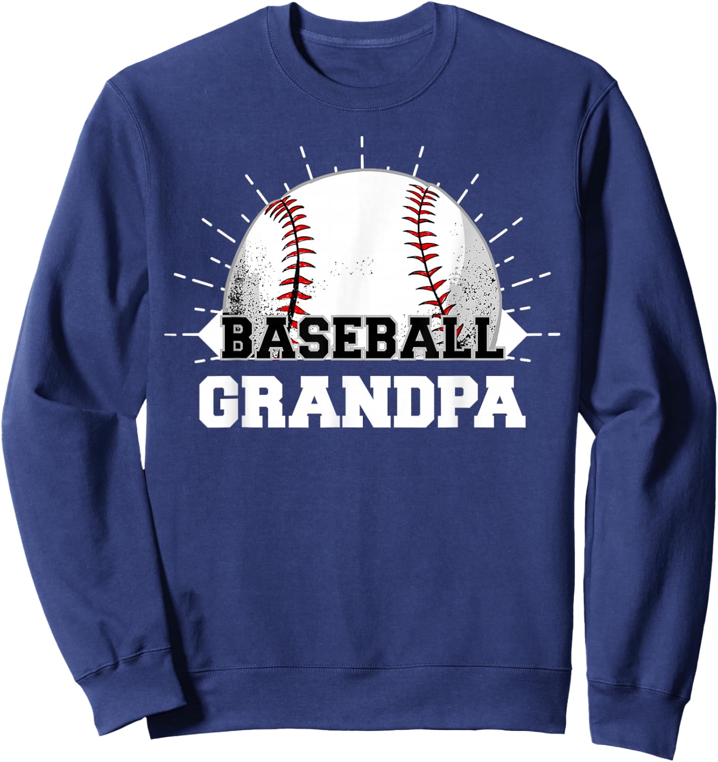 Game Day Sports Lover Funny Baseball Grandpa Sweatshirt - Sweatshirt | Navy