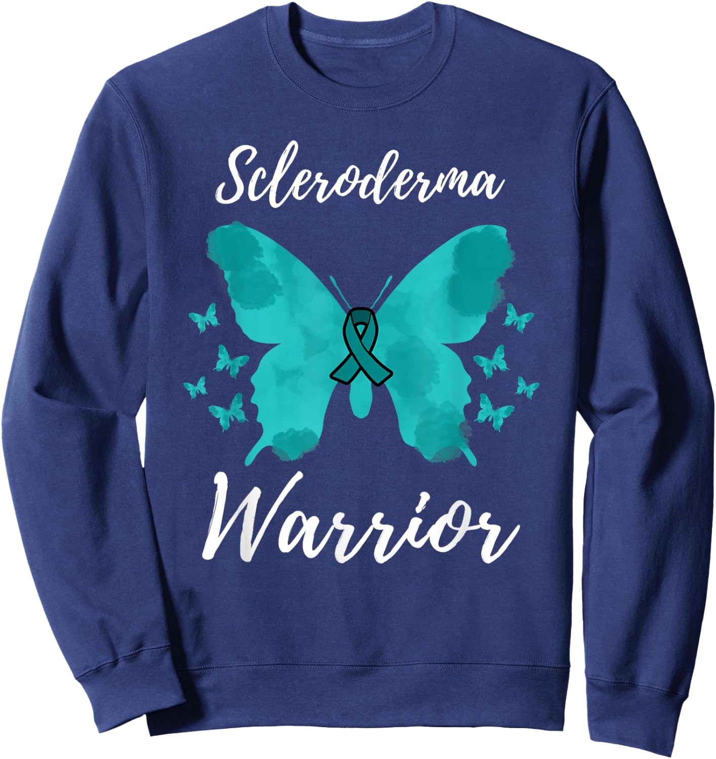 Scleroderma Warrior Scleroderma Awareness Sweatshirt - Sweatshirt | Navy