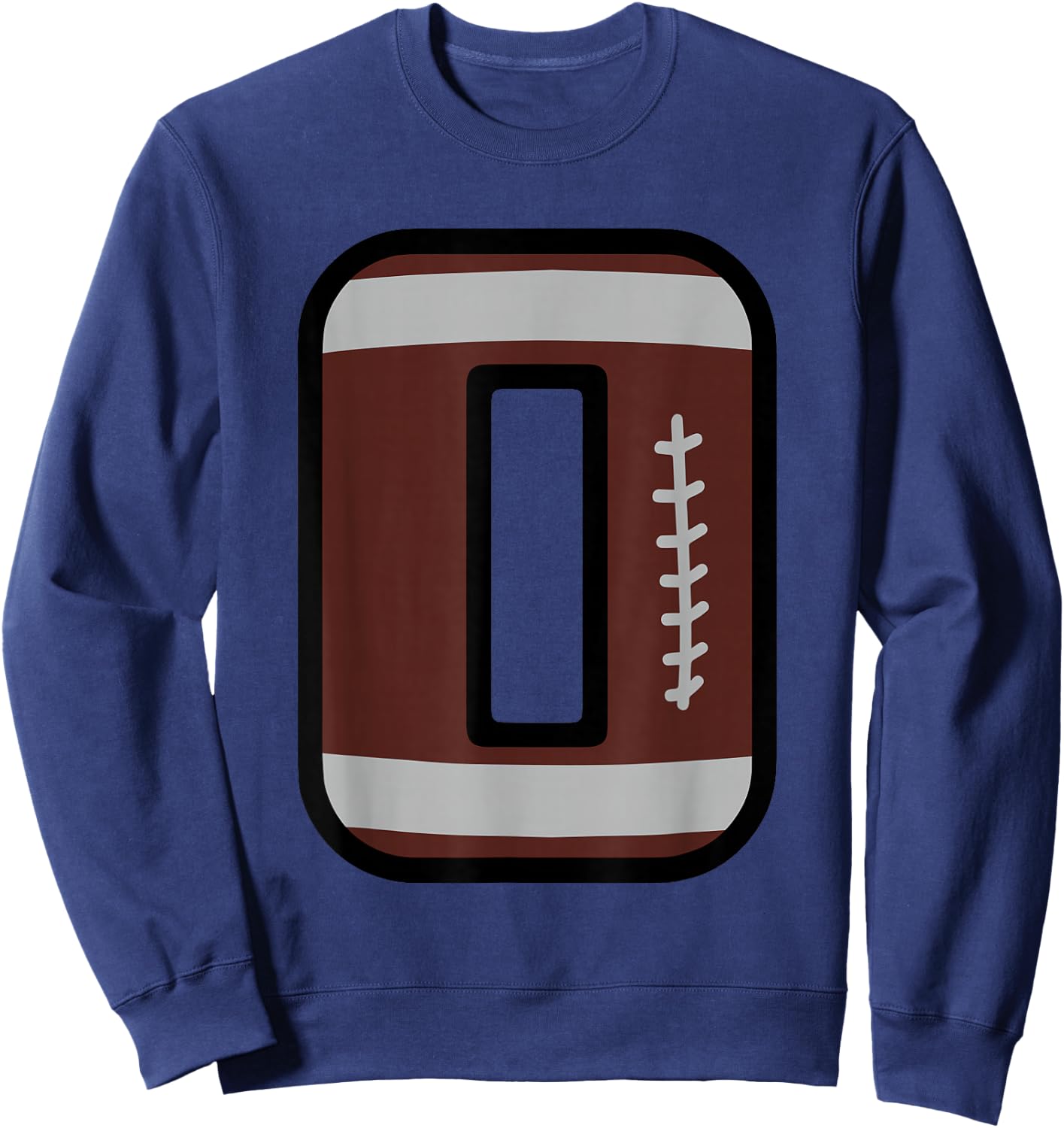 Number #0 Football Number Sweatshirt - Sweatshirt | Navy