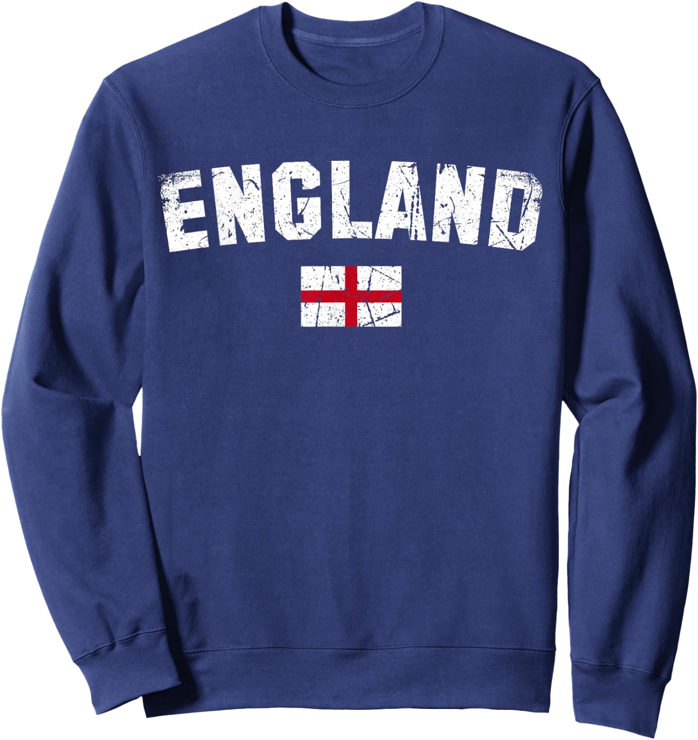 England Flag Vintage | Men Women Kids | England Sweatshirt - Sweatshirt | Navy