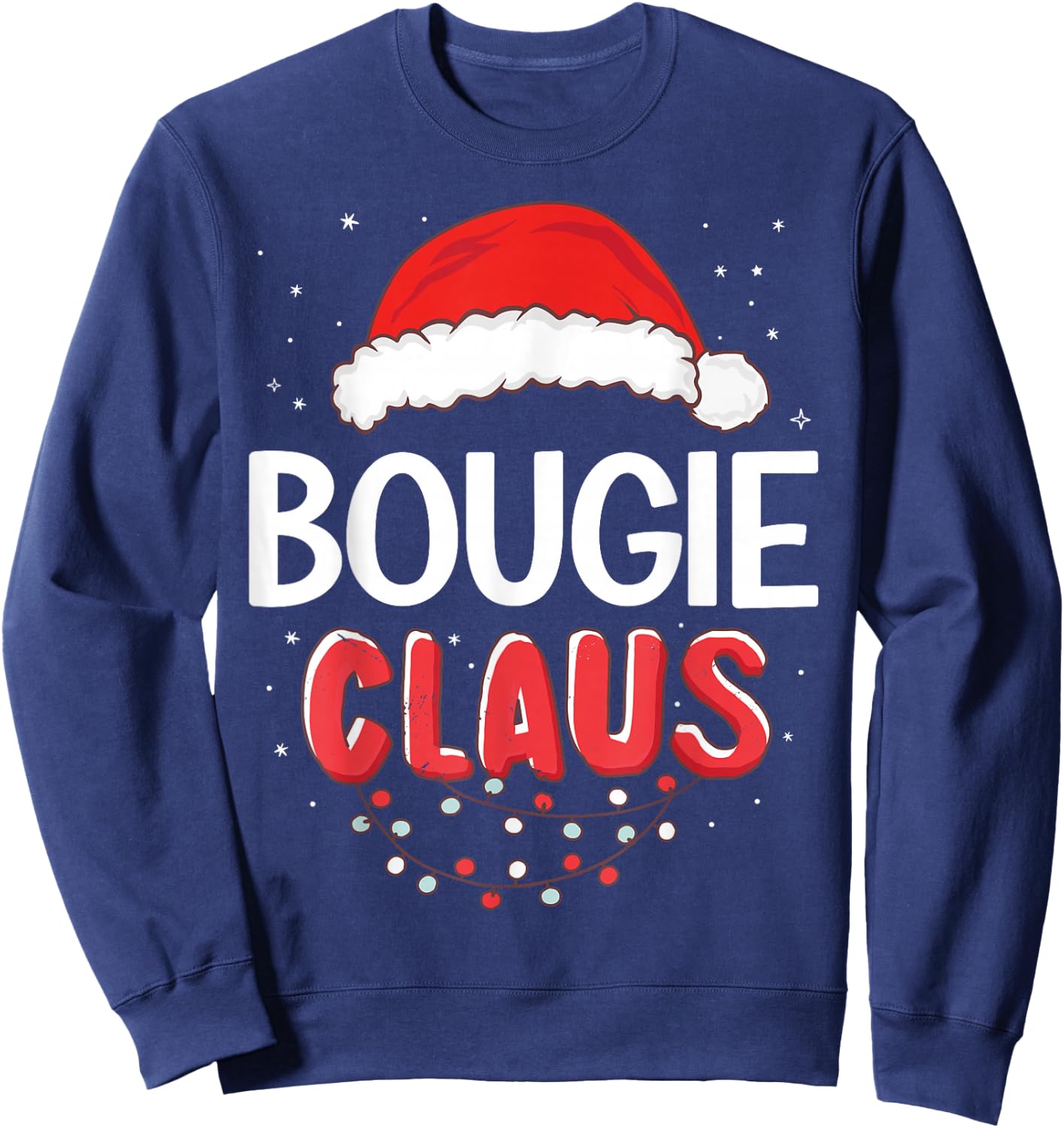 Bougie Santa Claus Christmas Matching Costume Sweatshirt - Sweatshirt | Navy