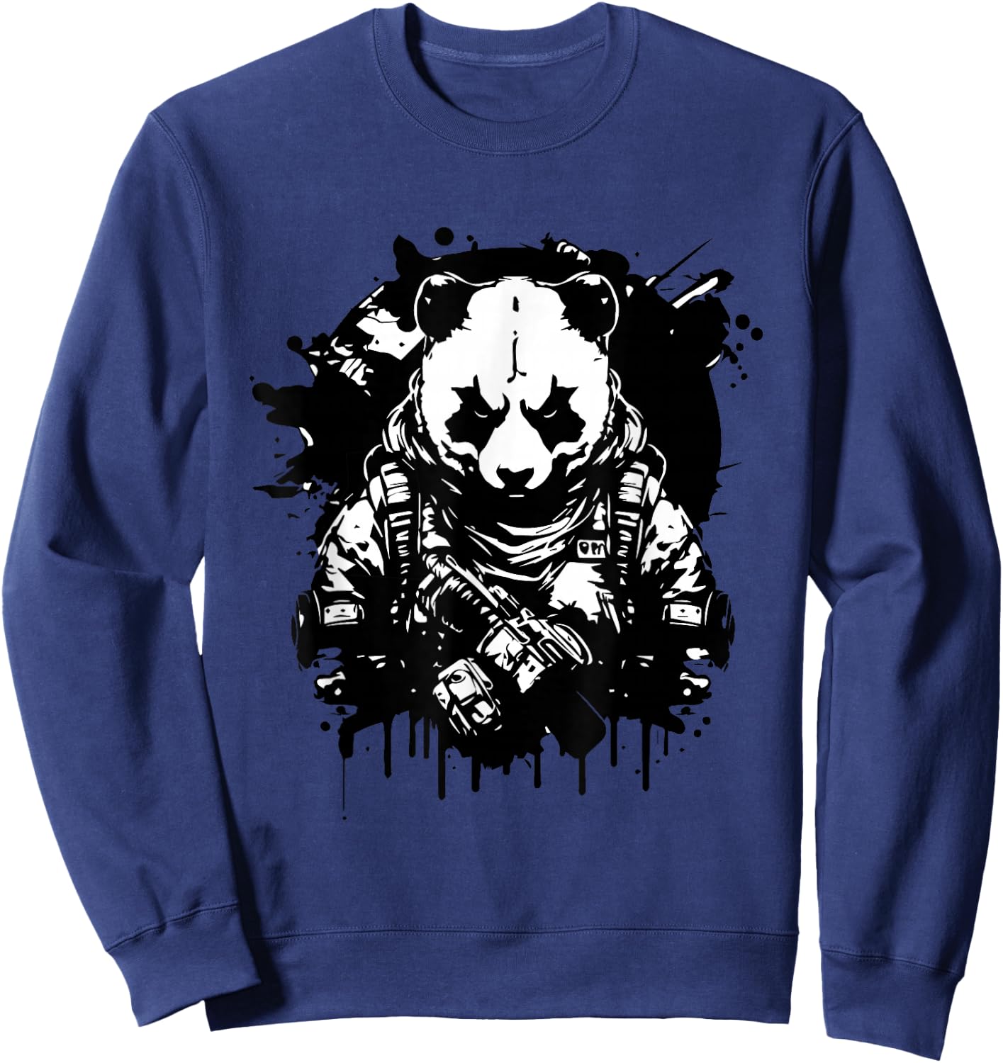Determined Tactical Panda - Not so Fluffy and Harmless Sweatshirt - Sweatshirt | Navy