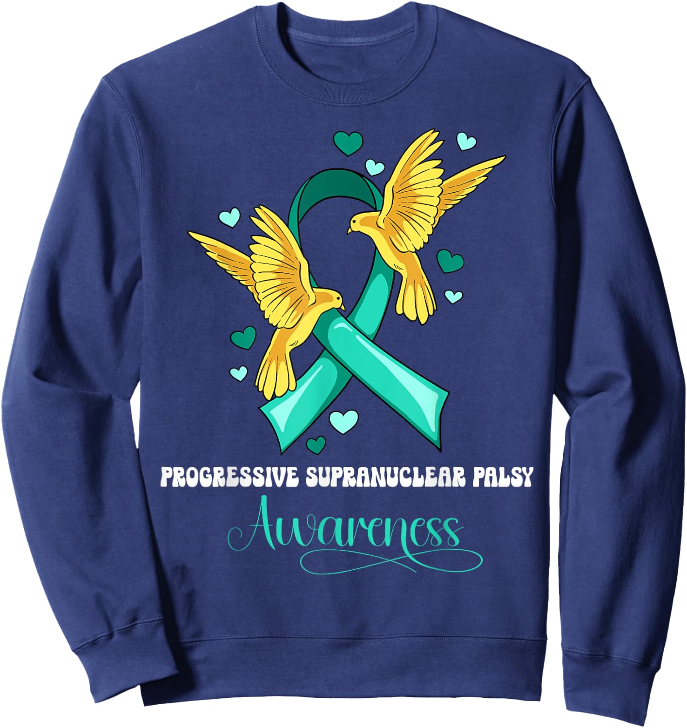 Progressive Supranuclear Palsy Awareness Sweatshirt - Sweatshirt | Navy