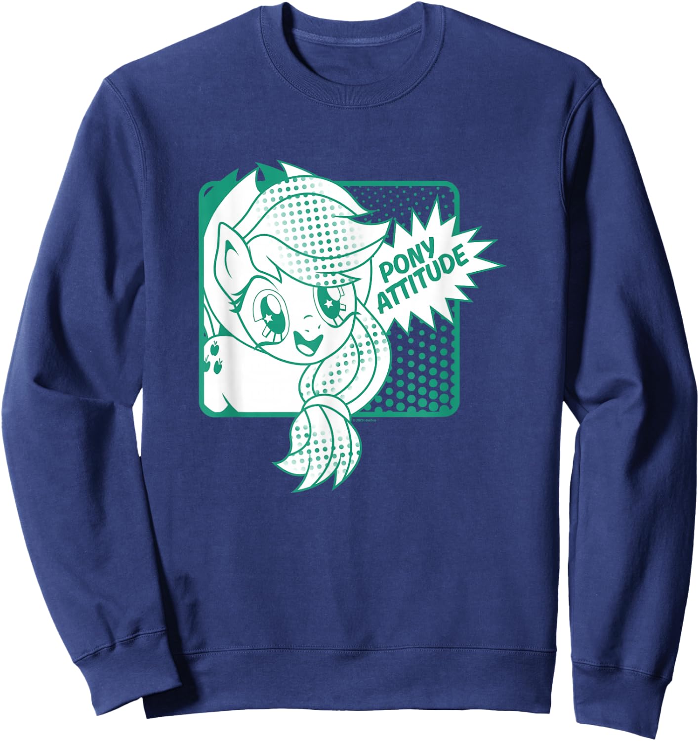 My Little Pony: Friendship Is Magic Applejack Pony Attitude Sweatshirt - Sweatshirt | Navy