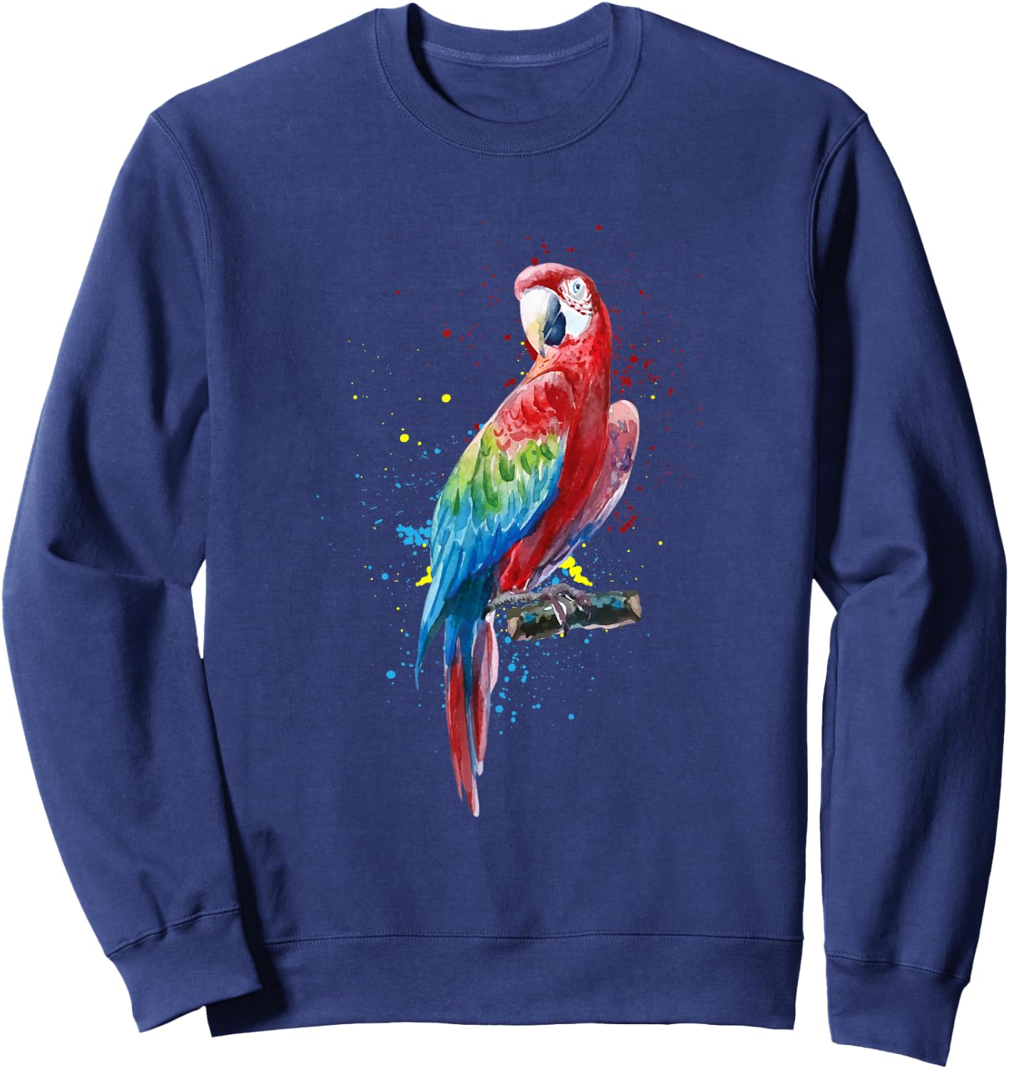 Watercolour Macaw Macaw Shirt Men Macaw Kids Sweatshirt - Sweatshirt | Navy