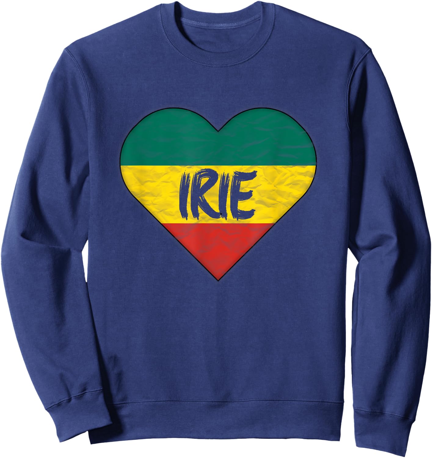 Vintage Reggae Irie Feel - Jamaican Rasta Roots Reggae Sweatshirt - Sweatshirt | Navy